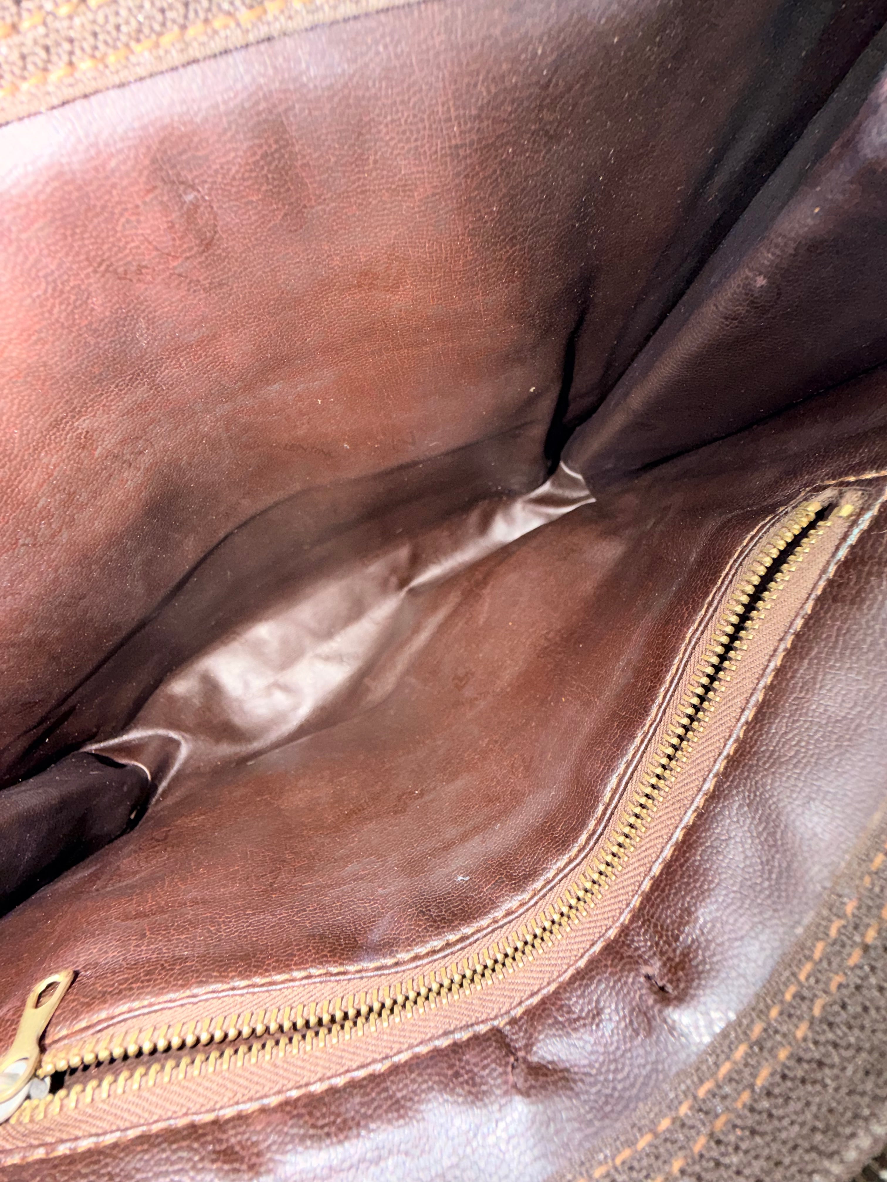Valentino Leather Clutch – Brown V Logo
