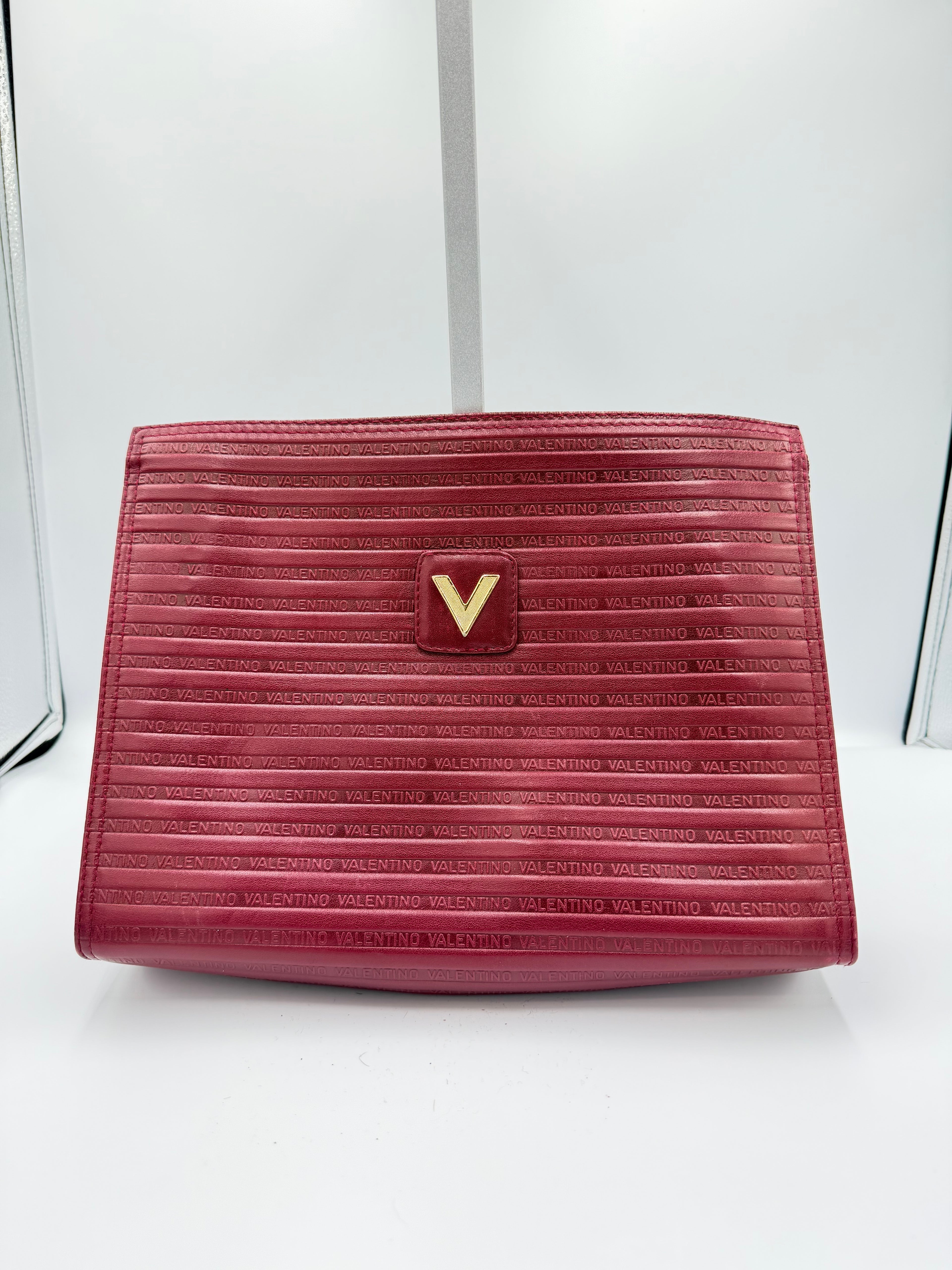 Valentino Vintage Logo Clutch - Red