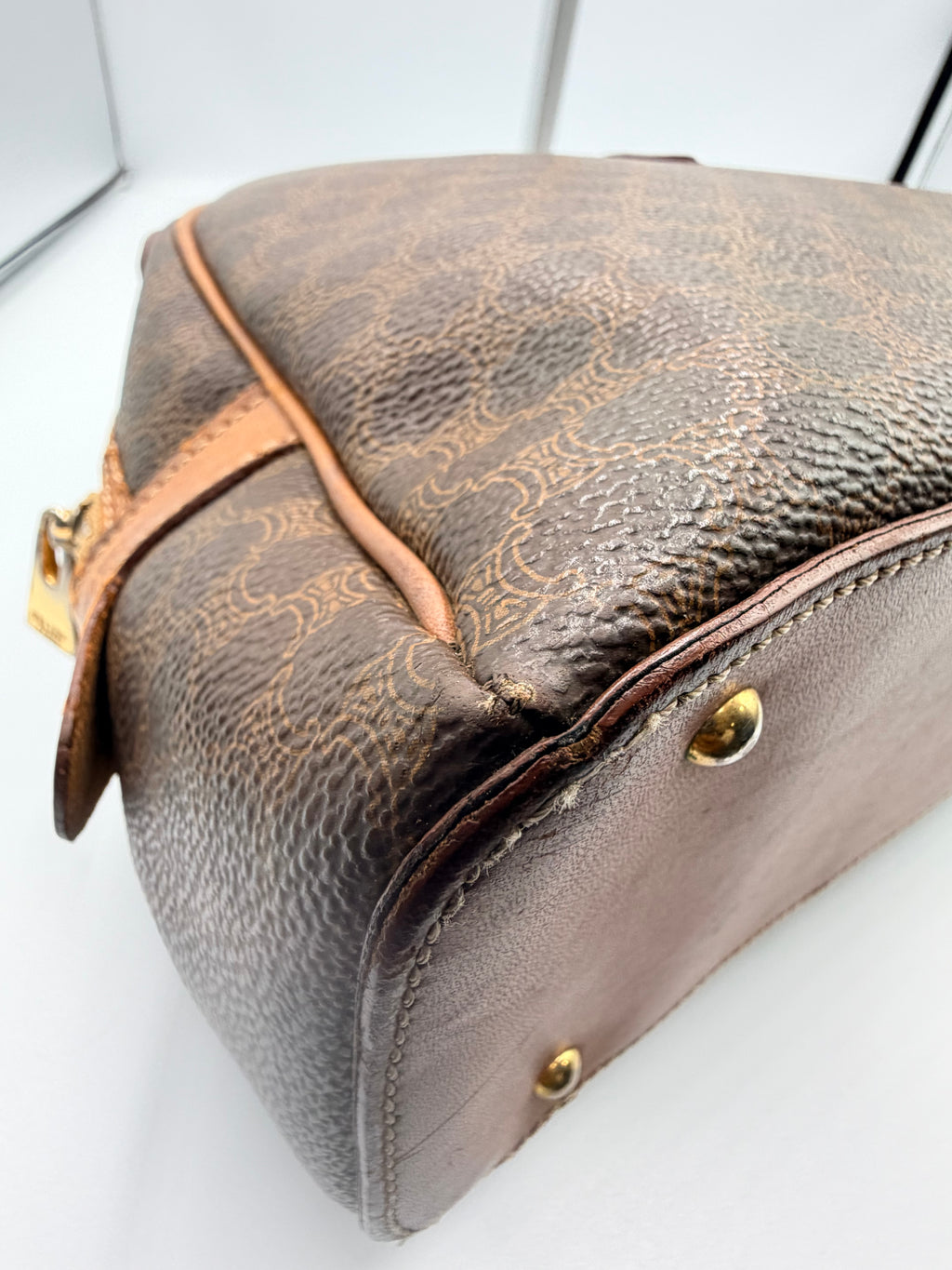 Celine Vintage Macadam Dome Handbag