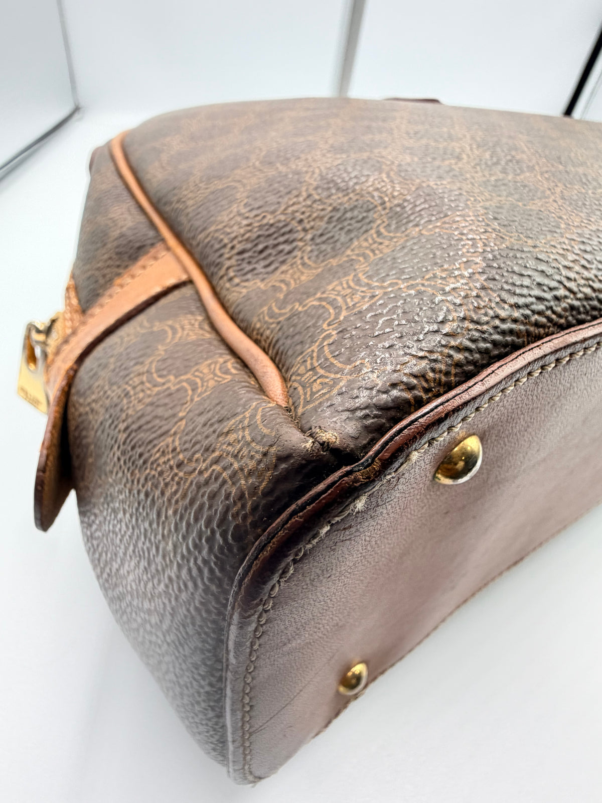 Celine Vintage Macadam Dome Handbag