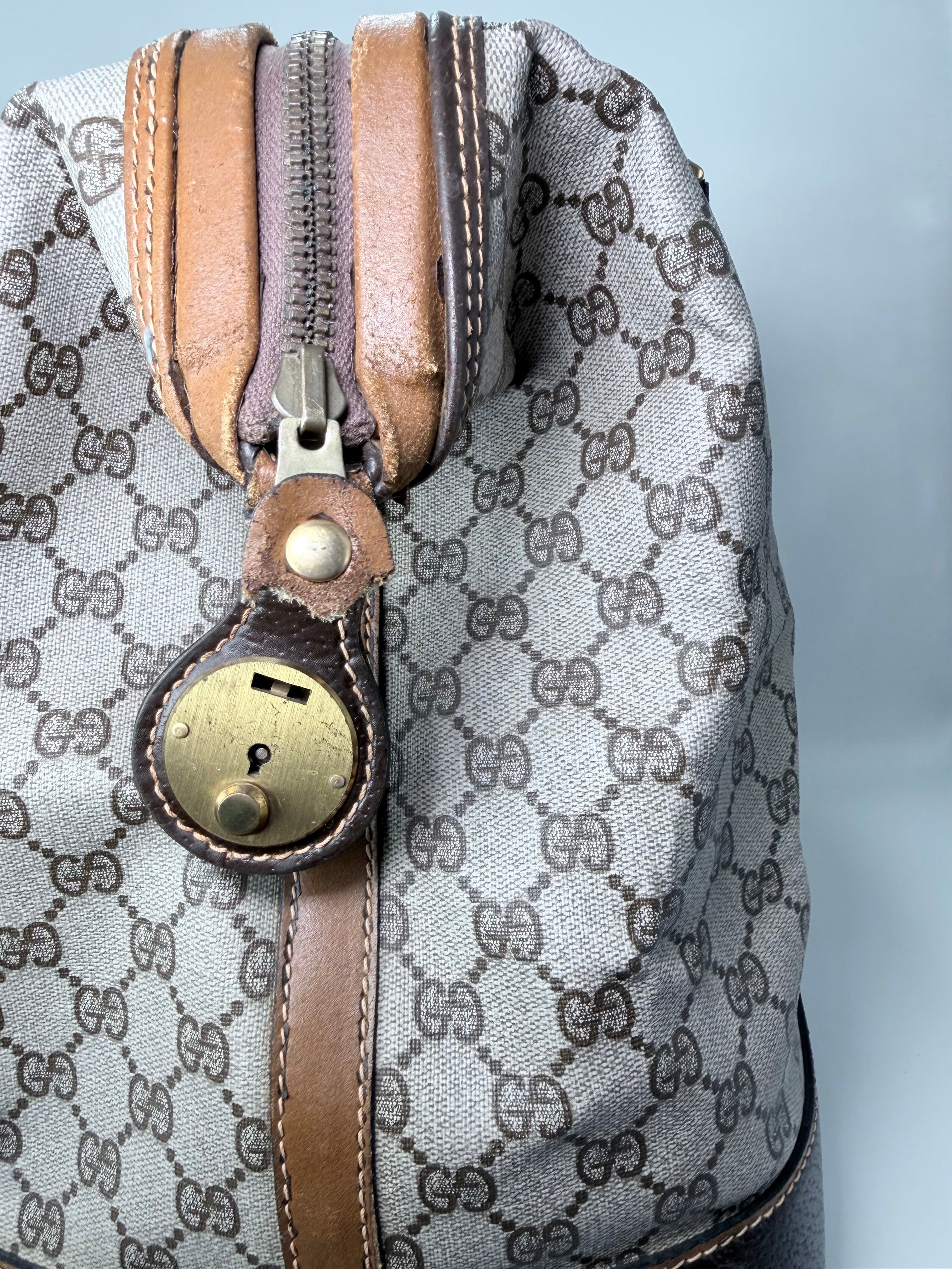 Gucci Vintage Bag – Brown Leather & Monogram