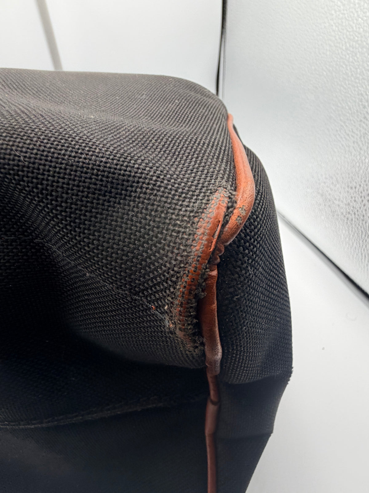 Yves Saint Laurent YSL Black Canvas Boston Bag