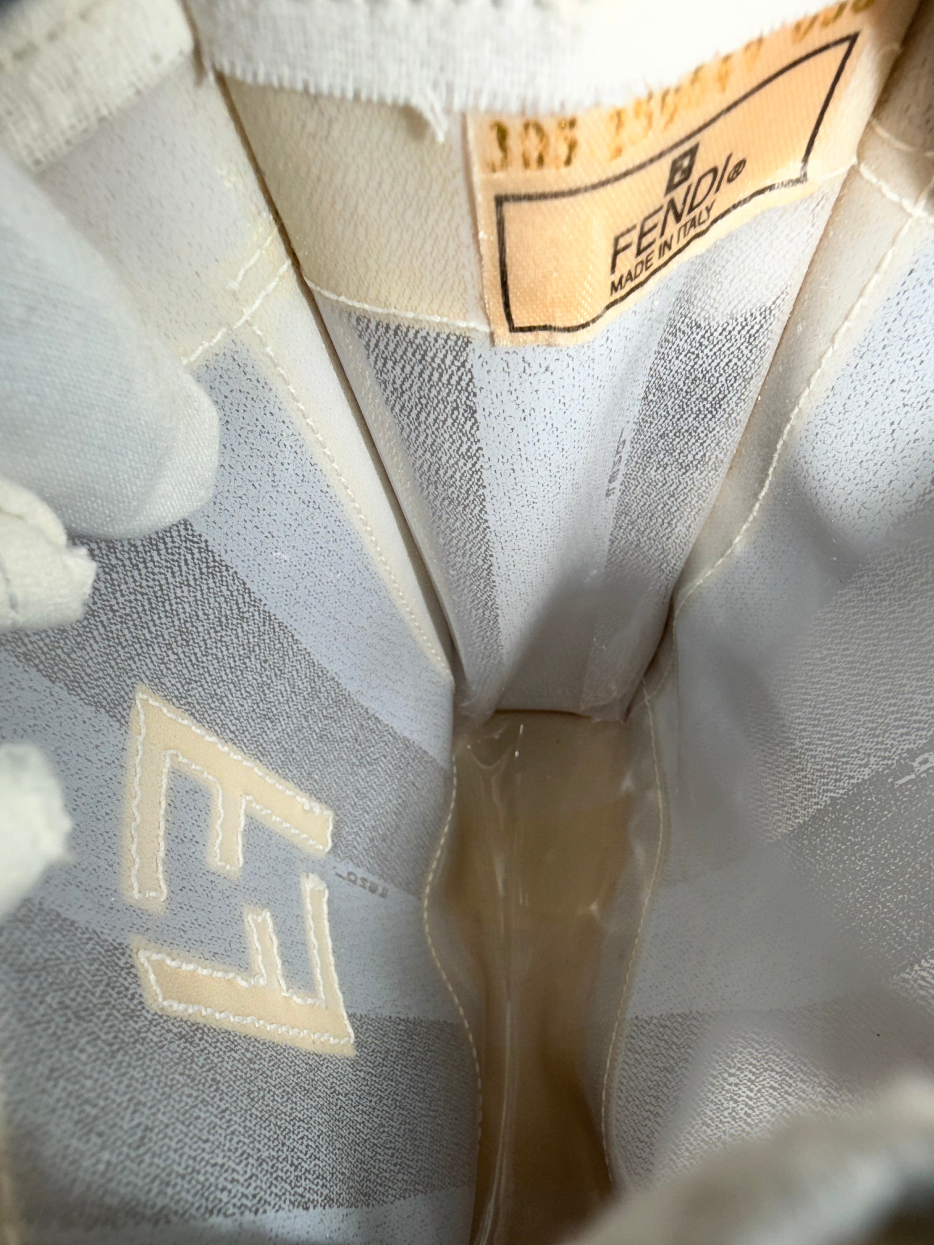 Fendi Vintage Mini Tote – White