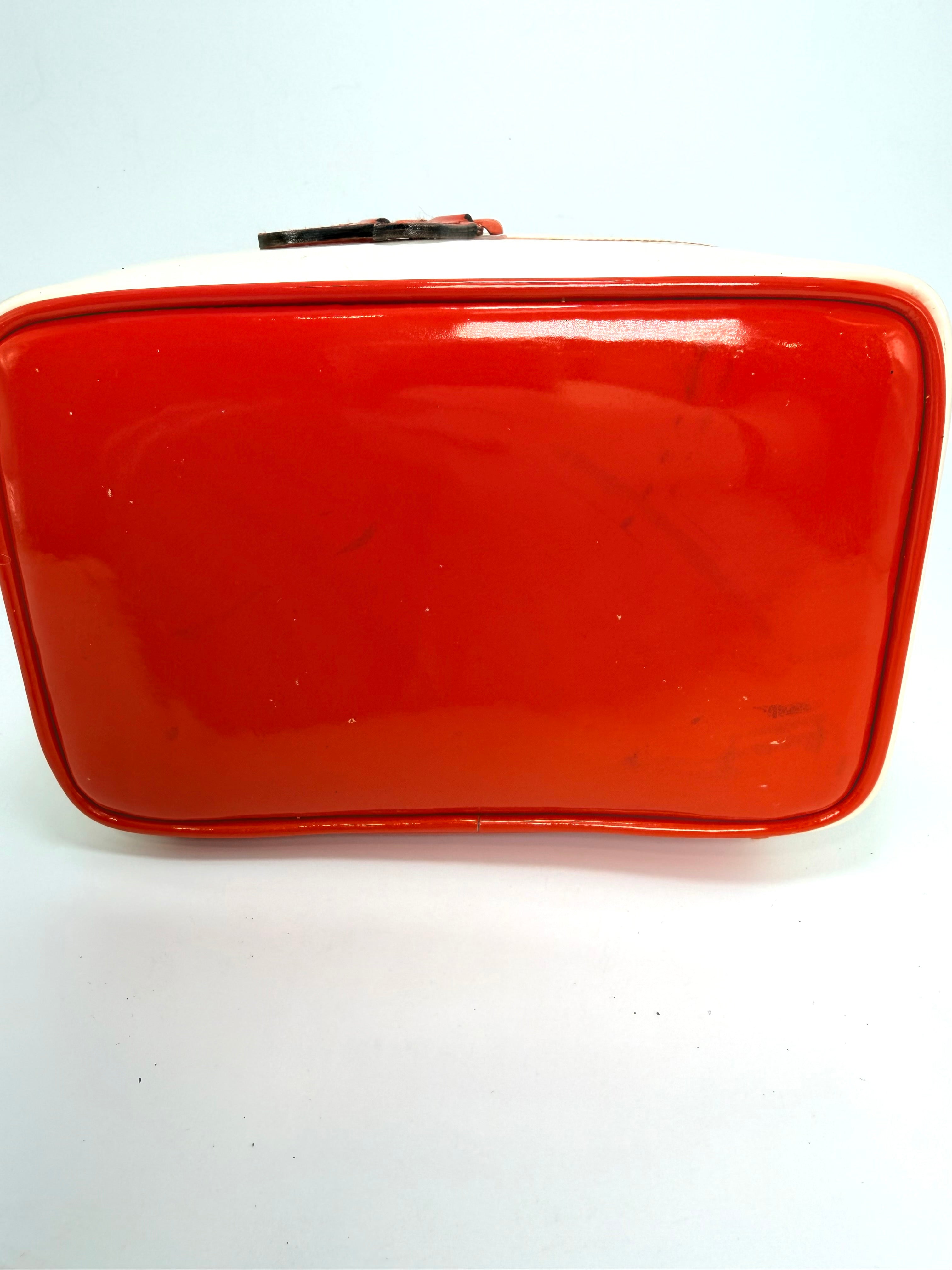Gucci Vintage Vanity Case – Orange & Off-White