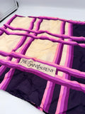 Yves Saint Laurent Silk Scarf – Large (Purple/Pink Plaid)