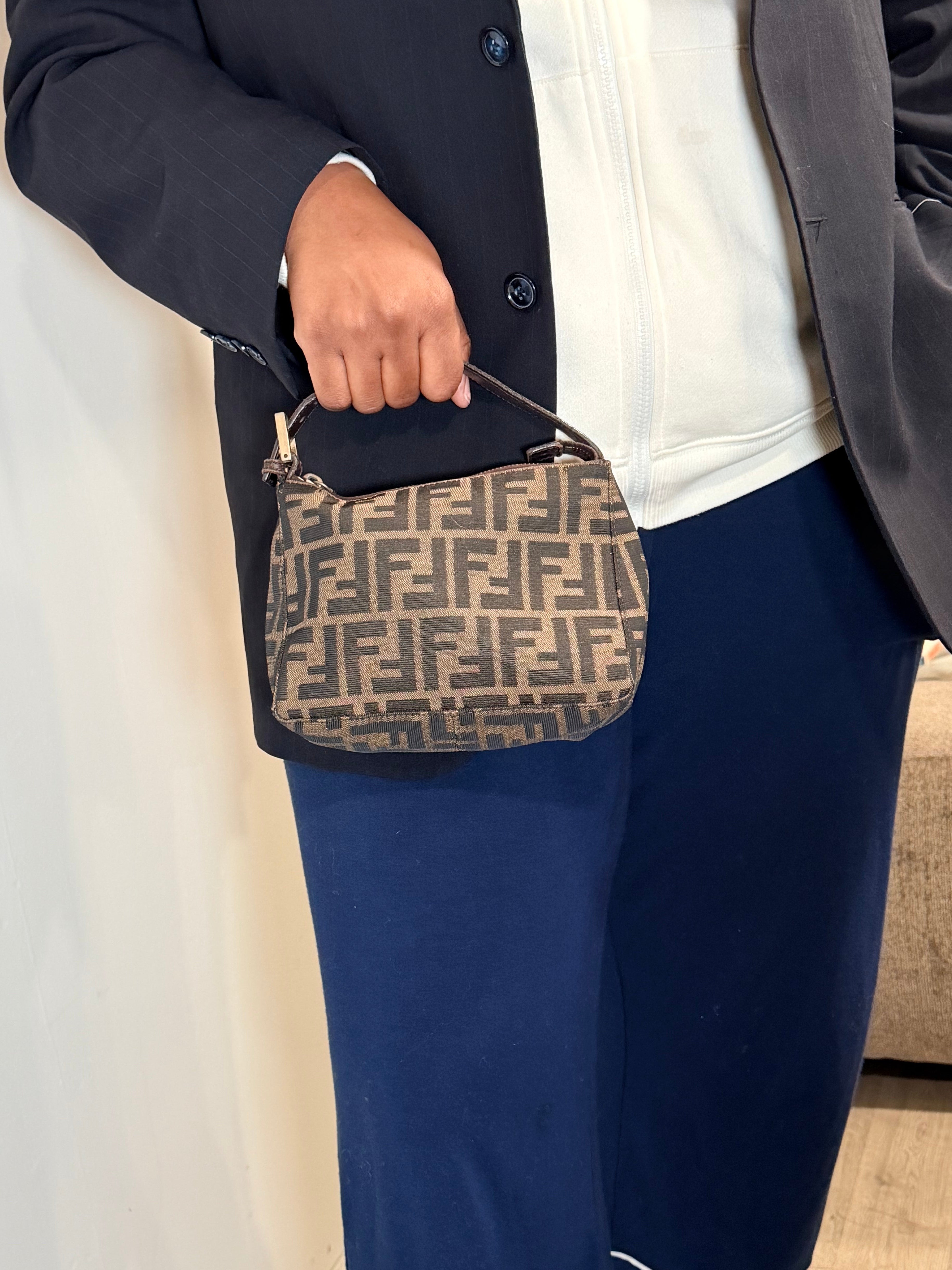 Vintage Fendi Zucca Mini Top-Handle Bag