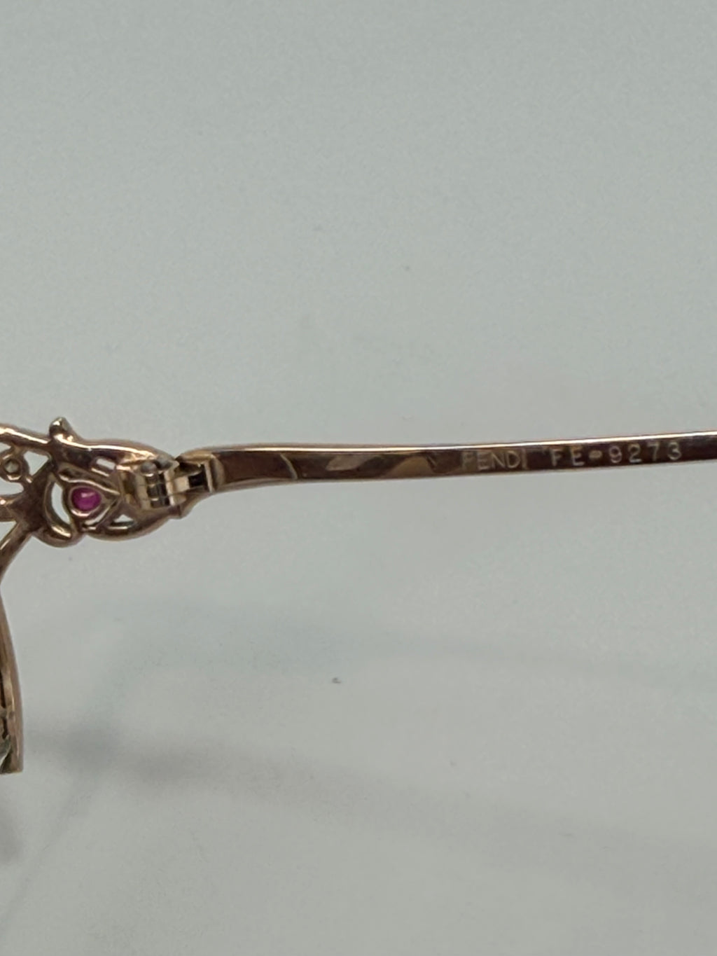 FENDI Gold-Tone Optical Frames