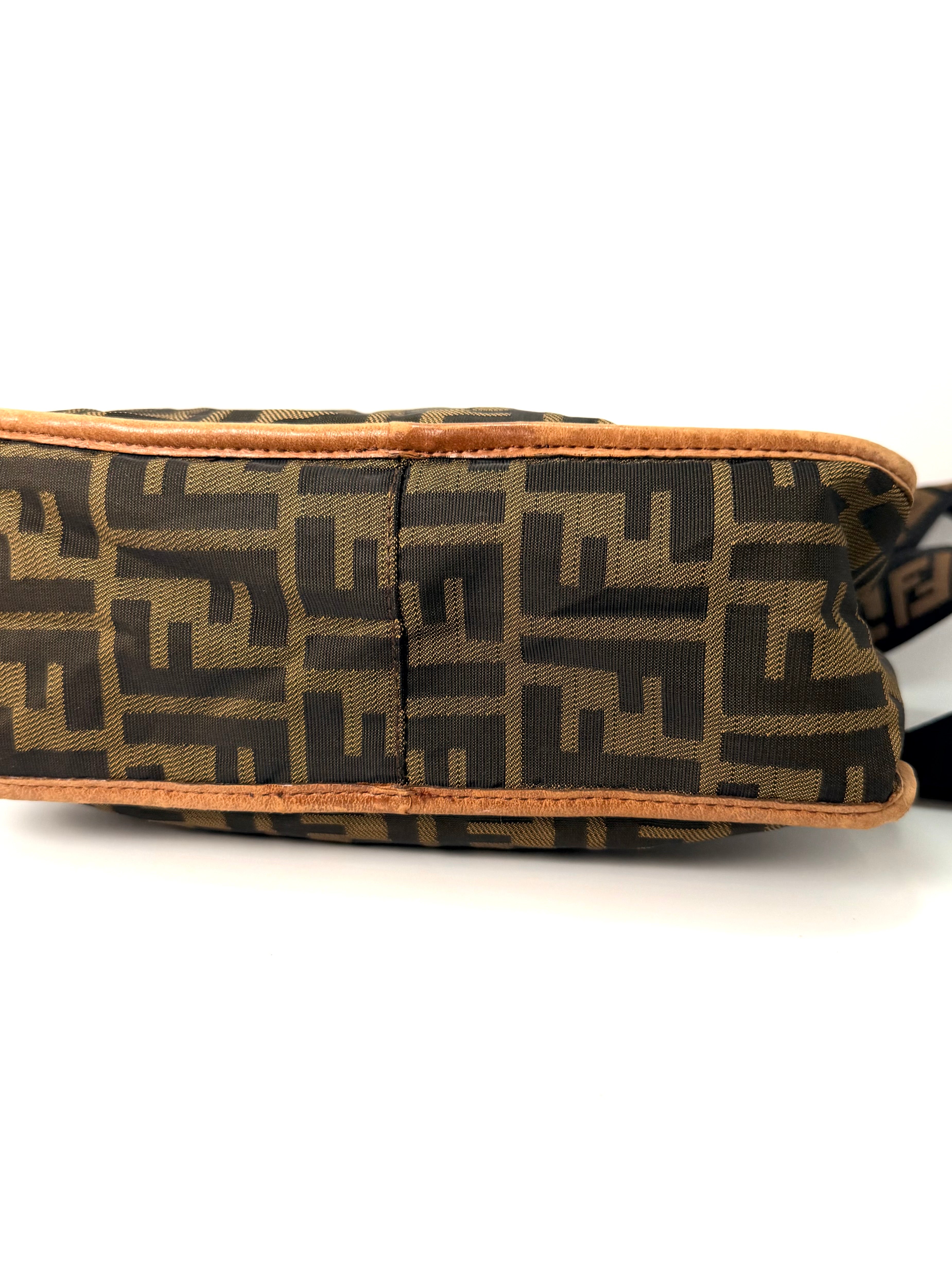 Fendi Crossbody – Traditional Zucca Print with Extra-Long Strap