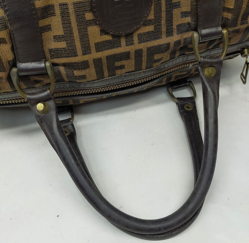 Fendi Zucca Boston Bag