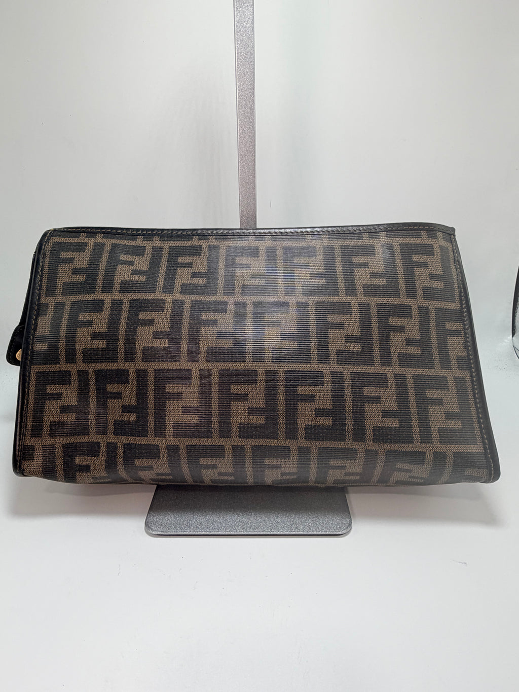 Fendi Zucca Canvas Clutch Bag