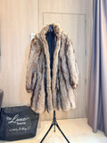 Vintage Natural Finn Raccoon Fur Coat – 1X-2X - 003