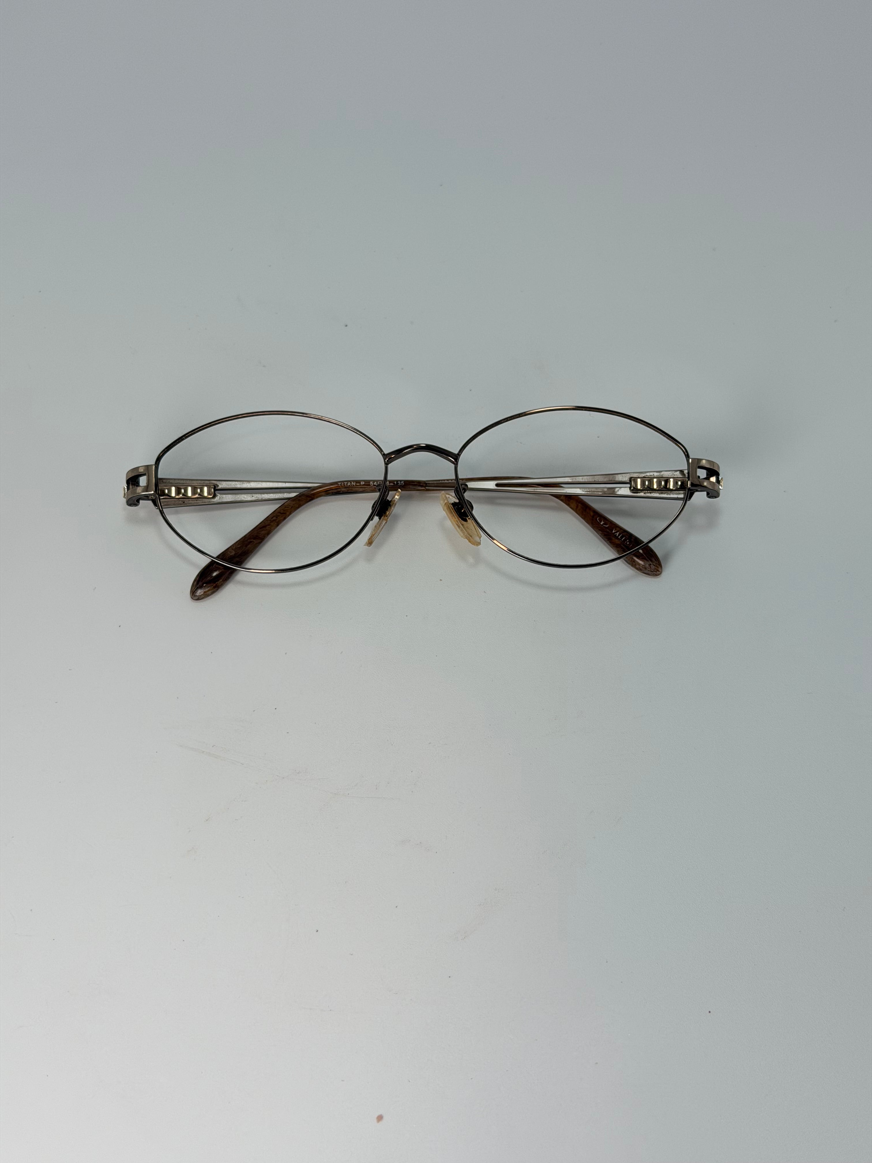 Valentino Oval Wire Frame Eyeglasses