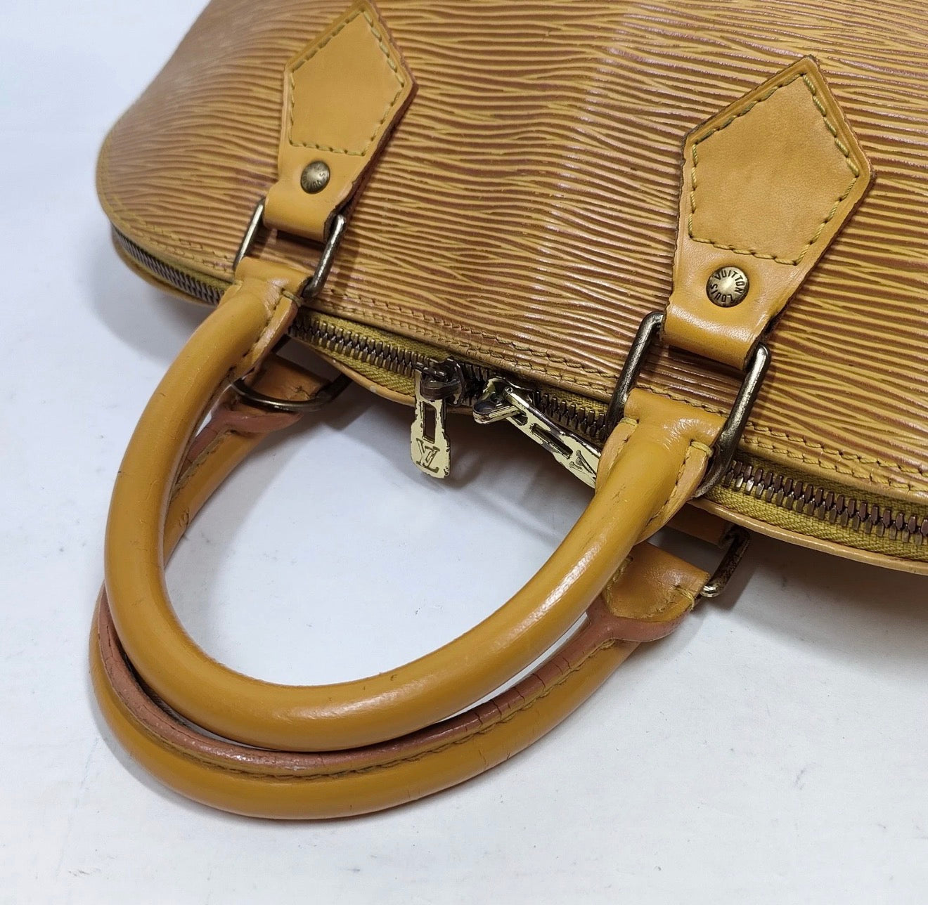 Louis Vuitton Yellow Epi Alma PM