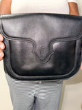 Yves Saint Laurent Black Leather Shoulder Bag