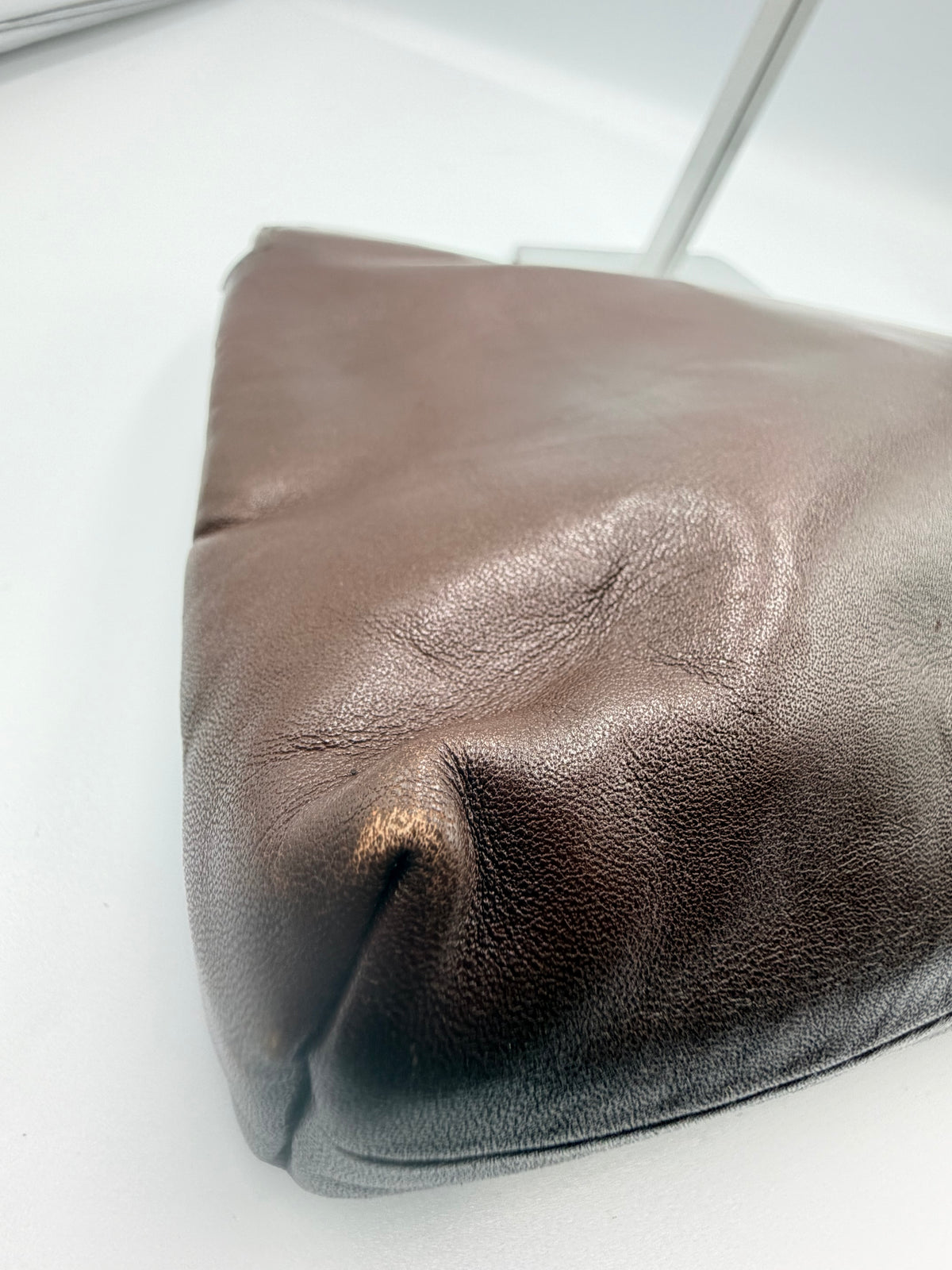 Givenchy Brown Leather 4G Logo Clutch