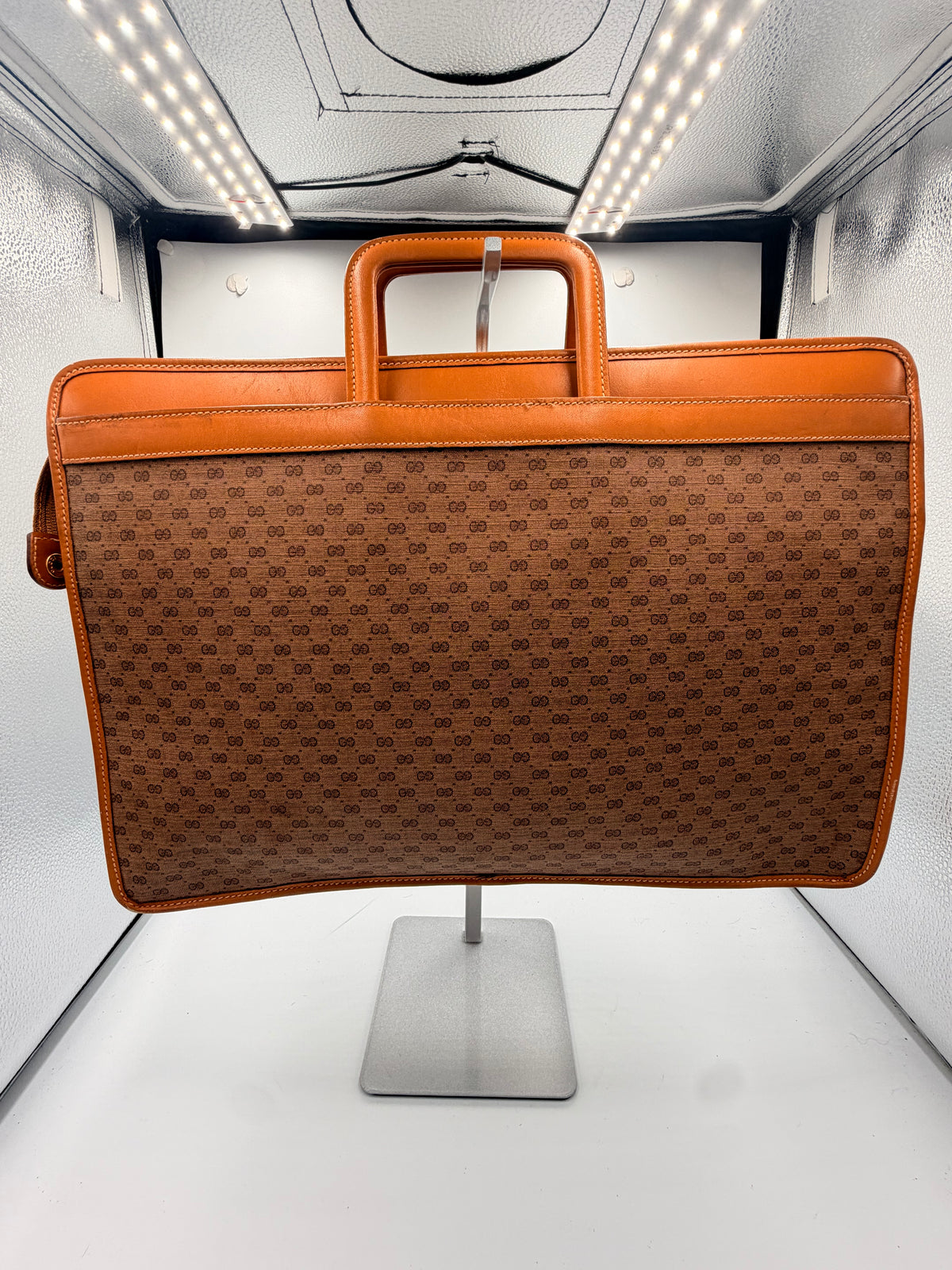 Gucci Micro GG Portfolio Clutch/ Briefcase