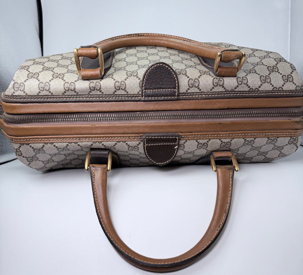 Gucci Vintage Bag – Brown Leather & Monogram