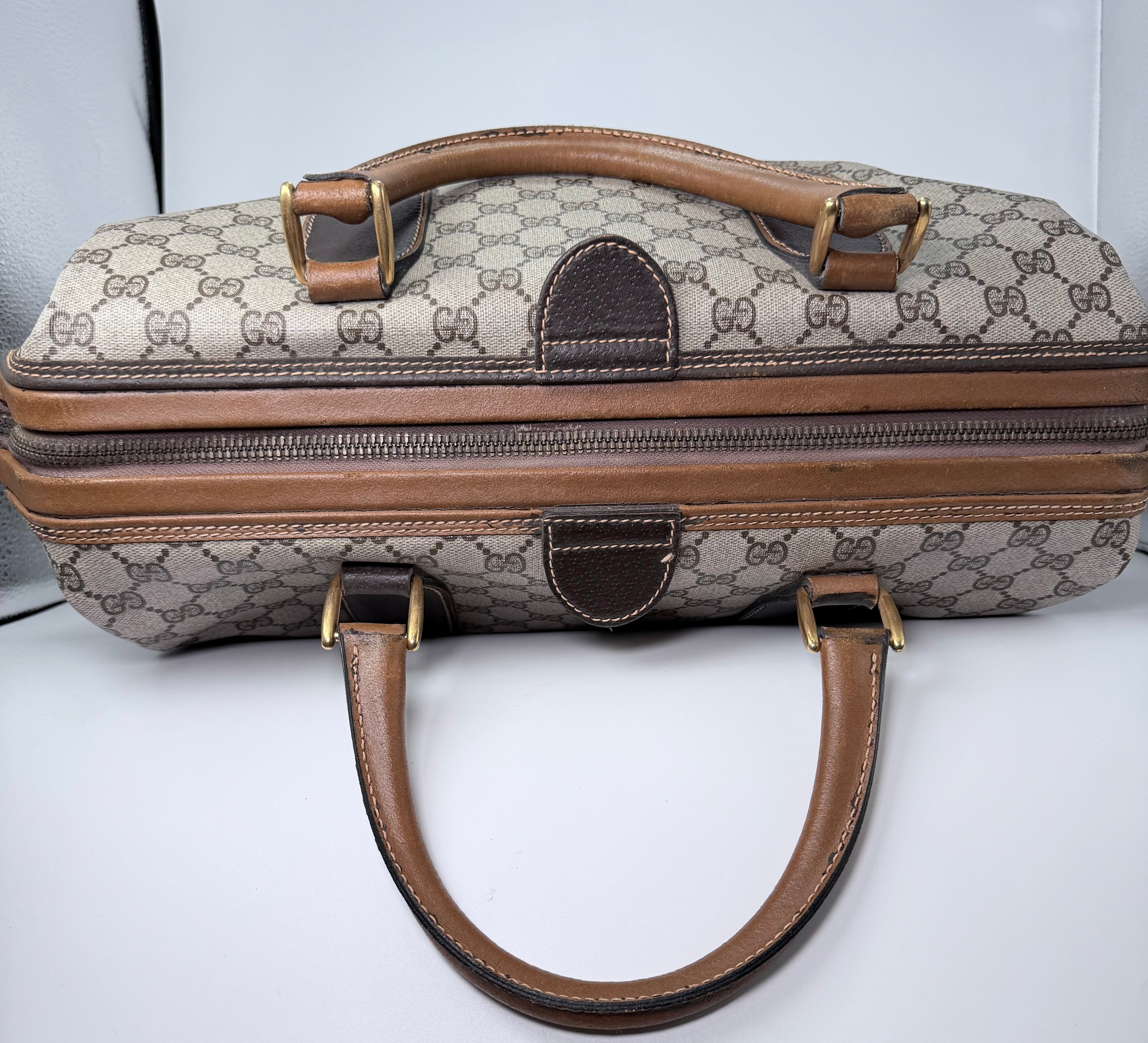 Gucci Vintage Bag – Brown Leather & Monogram