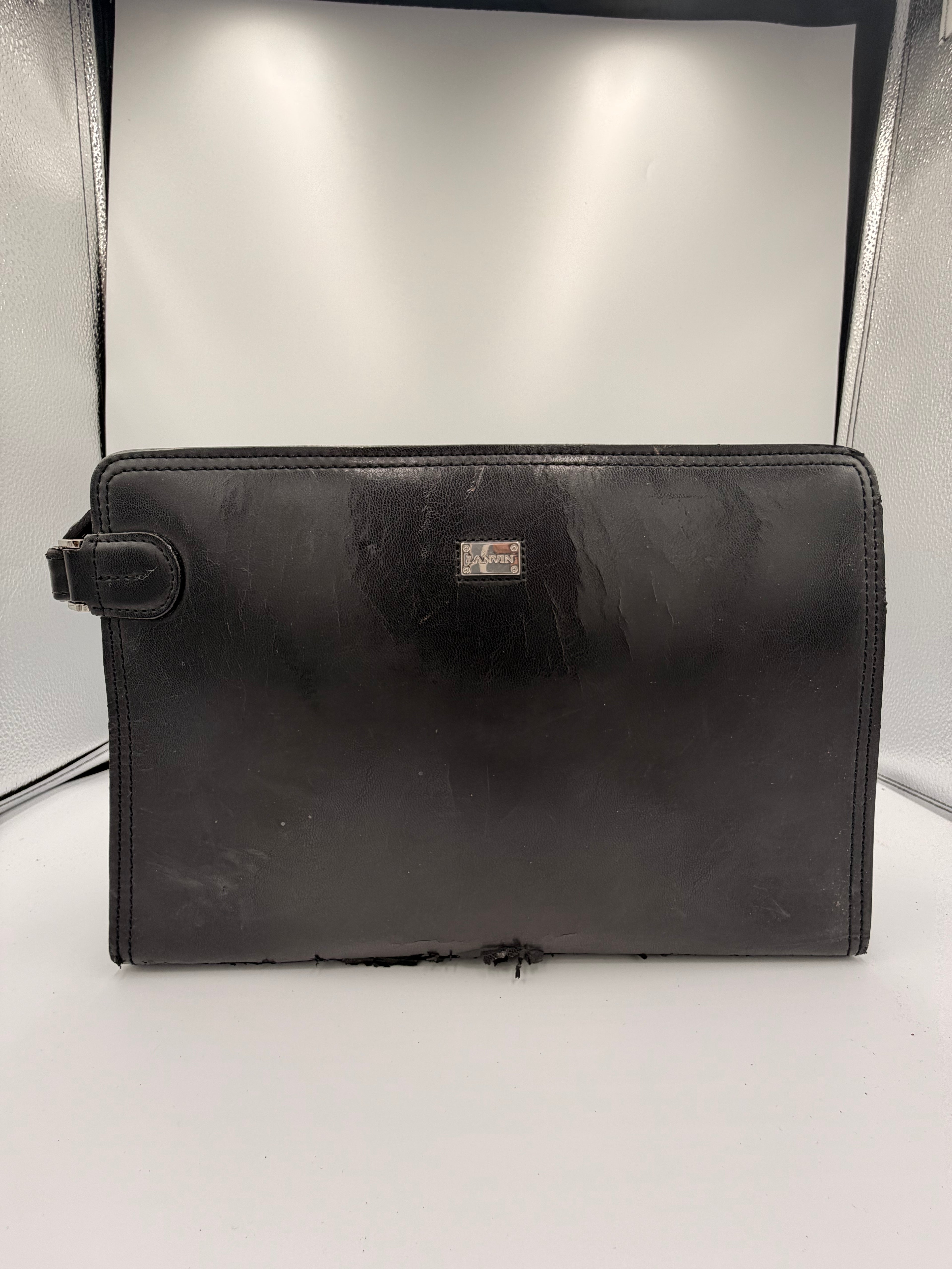 Lanvin Leather Clutch / Document Case