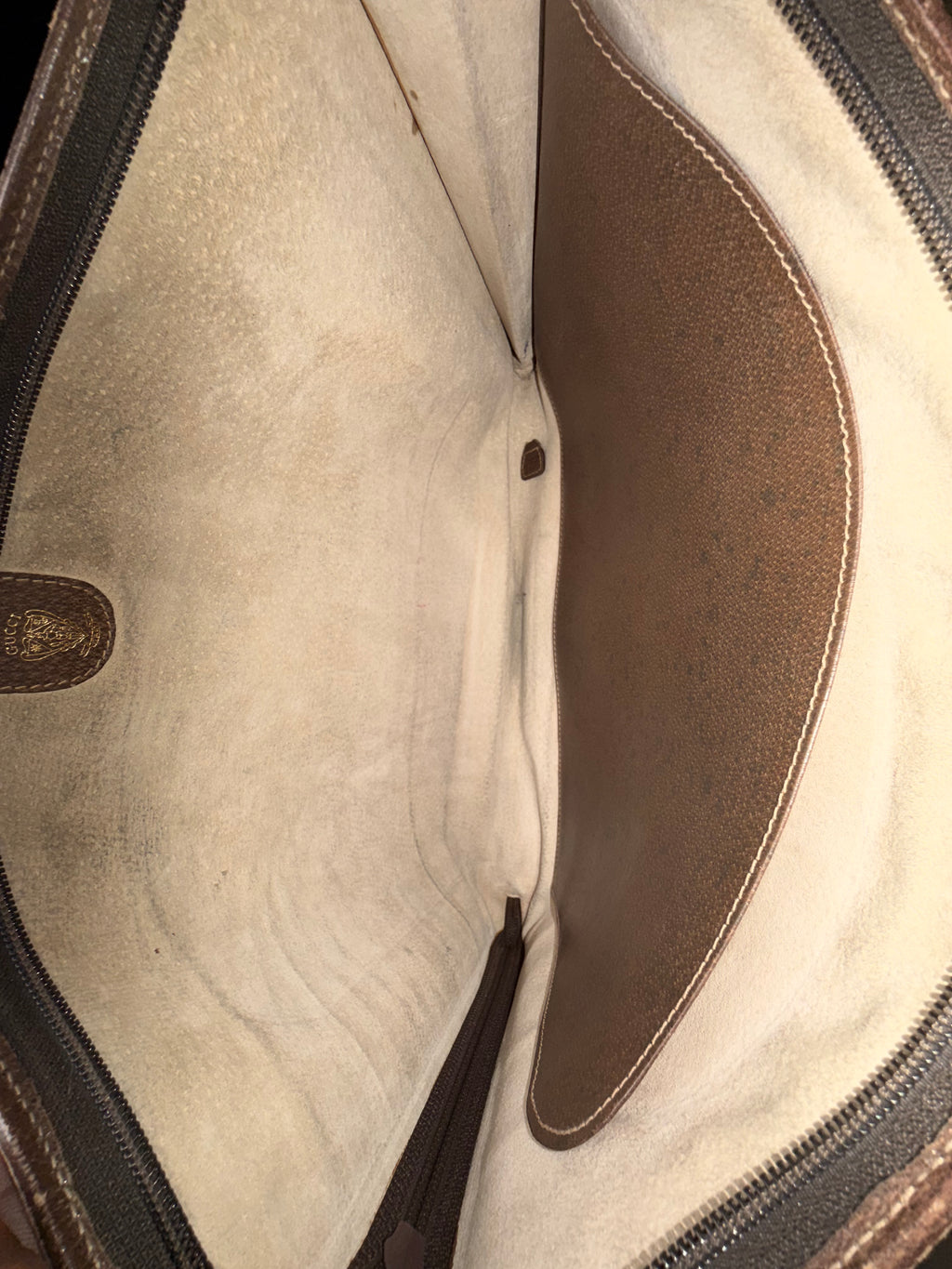 Gucci XL Leather Document Carrier / Oversized Clutch