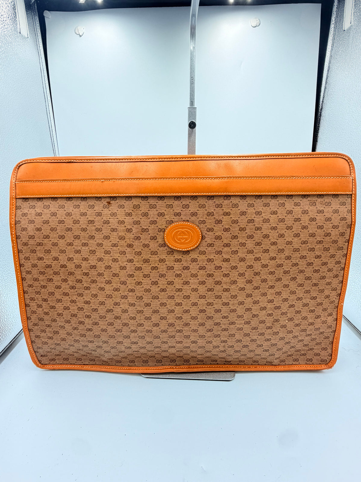 Gucci Micro GG Portfolio Clutch/ Briefcase