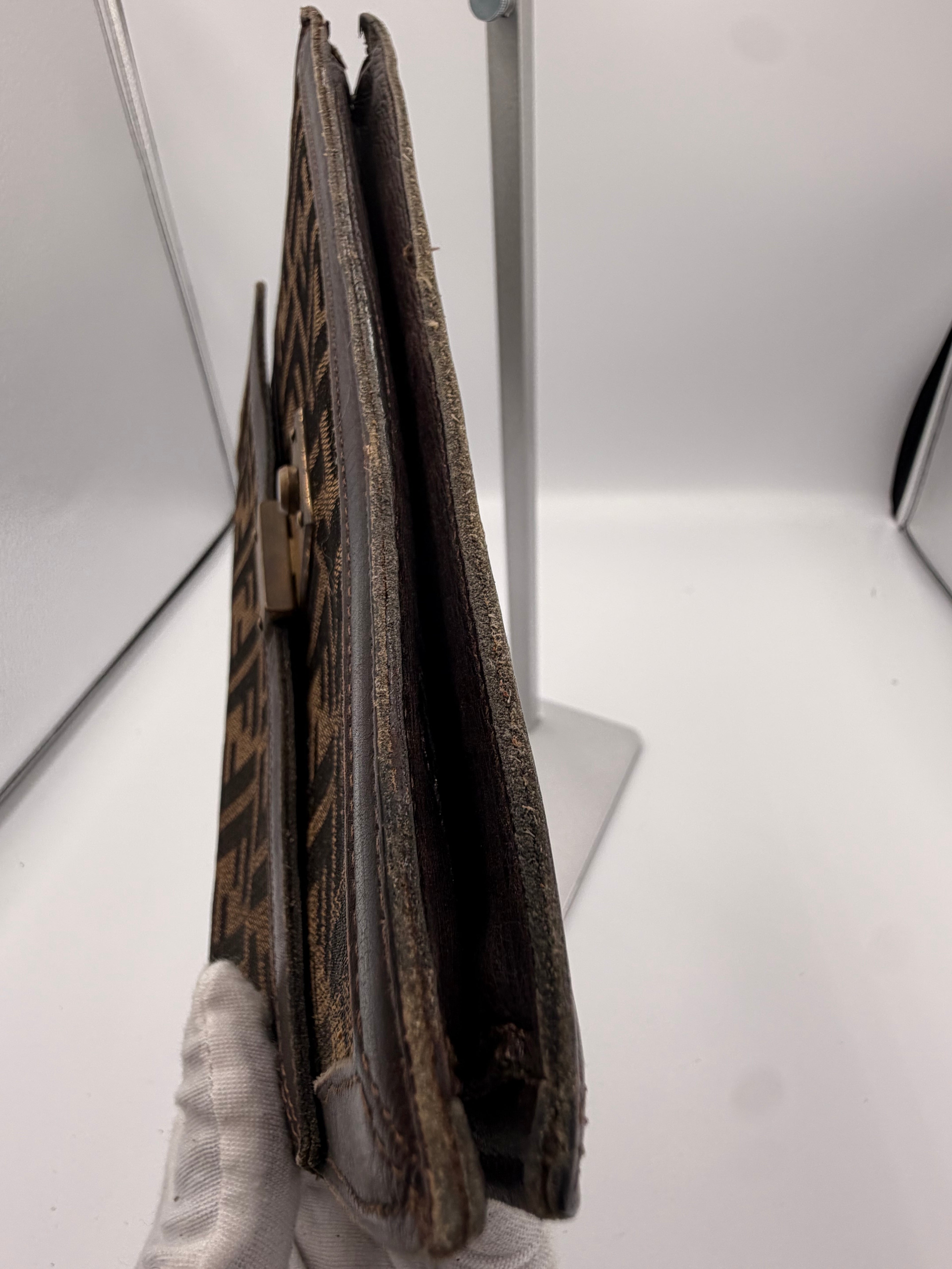Fendi Zucca Portfolio Clutch/ Wristlet