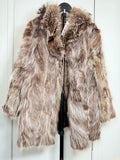 Vintage Natural Taupe Raccoon Fur Coat – Large 039
