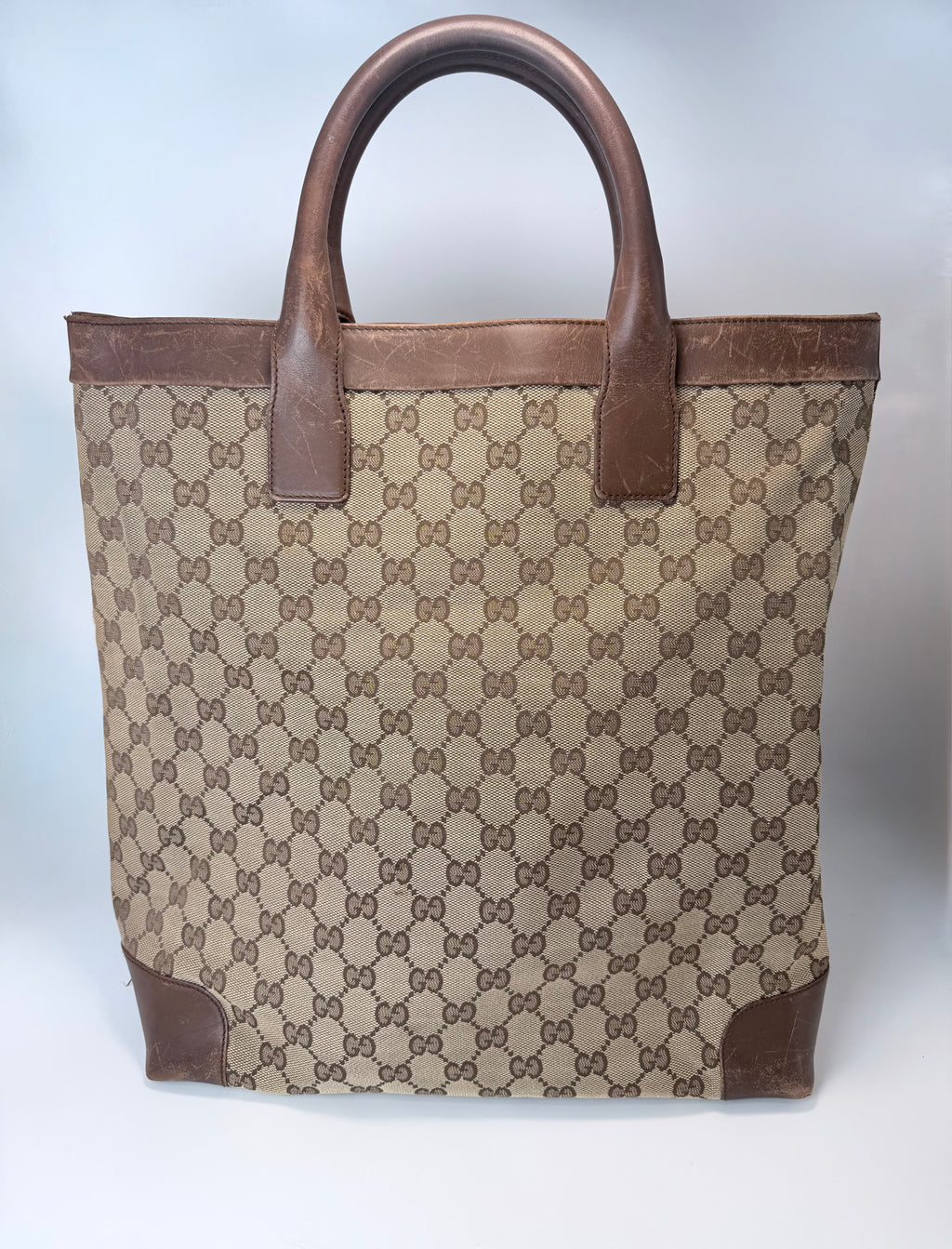 Gucci Vintage GG Canvas Tote Bag
