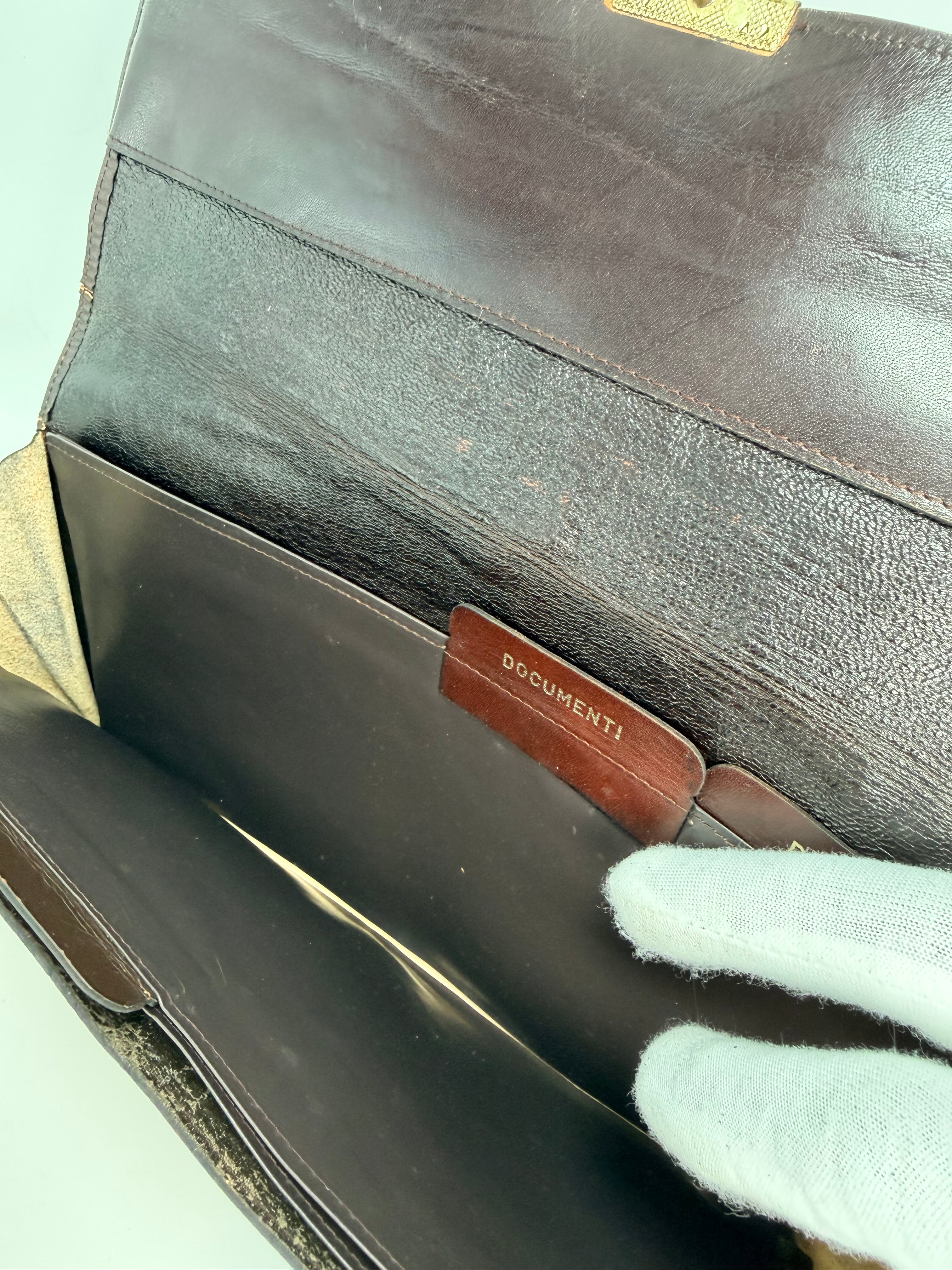 Fendi Zucca Canvas Clutch & Document Holder