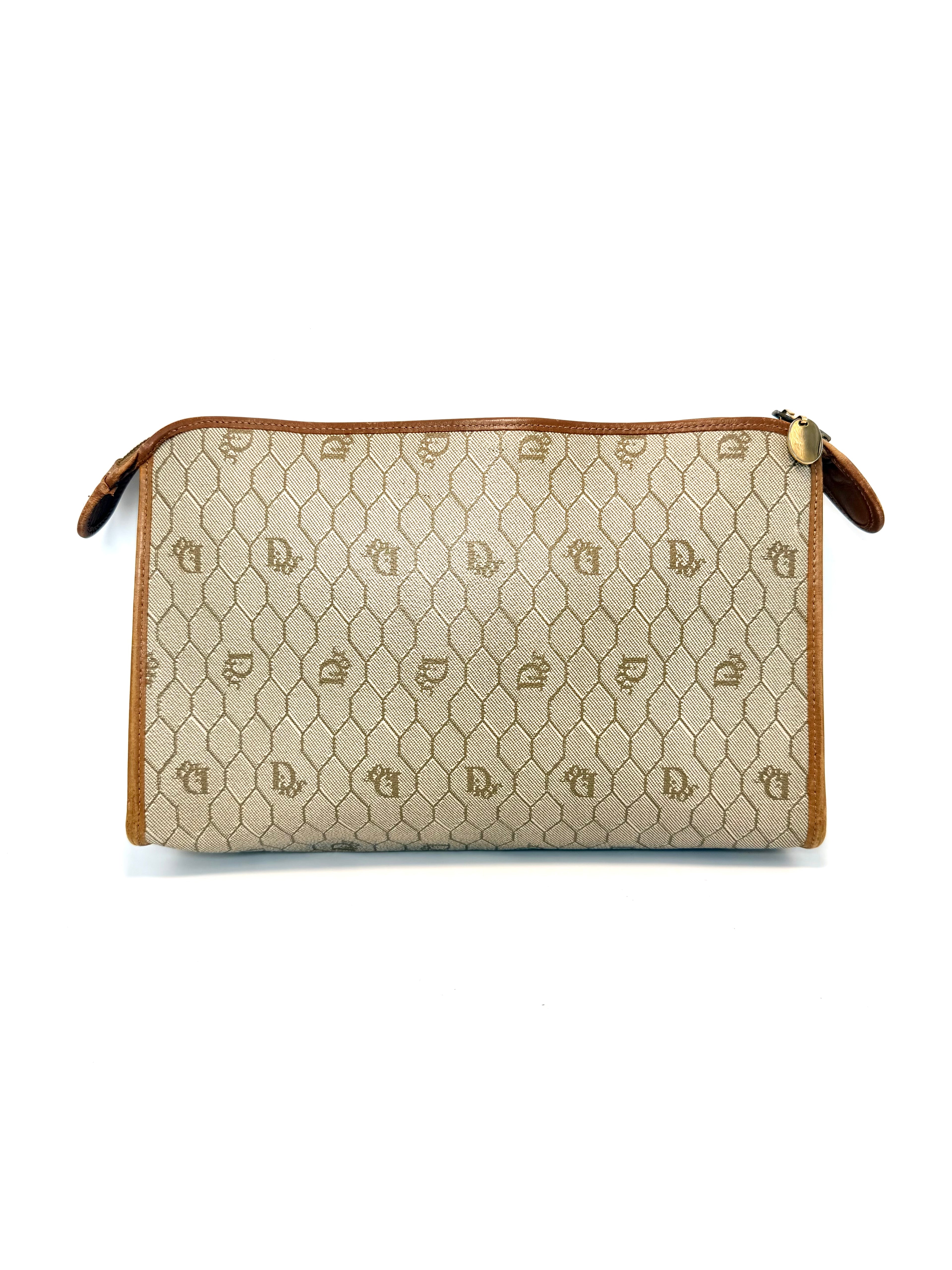 Christian Dior Honeycomb Clutch / Pouch