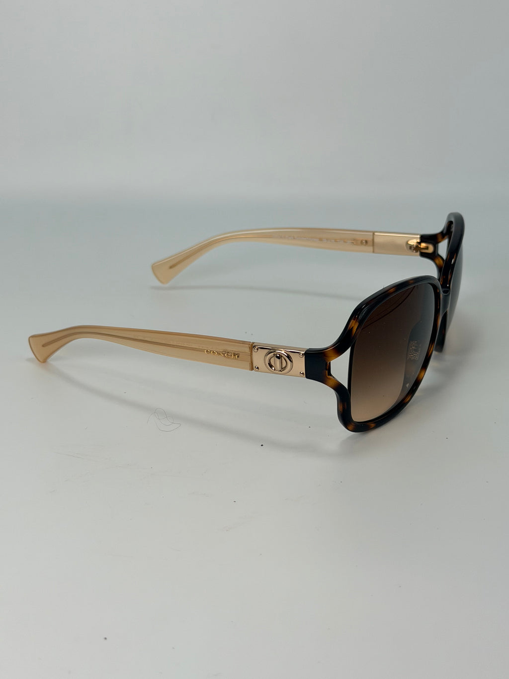 Coach Oversized Tortoiseshell Sunglasses