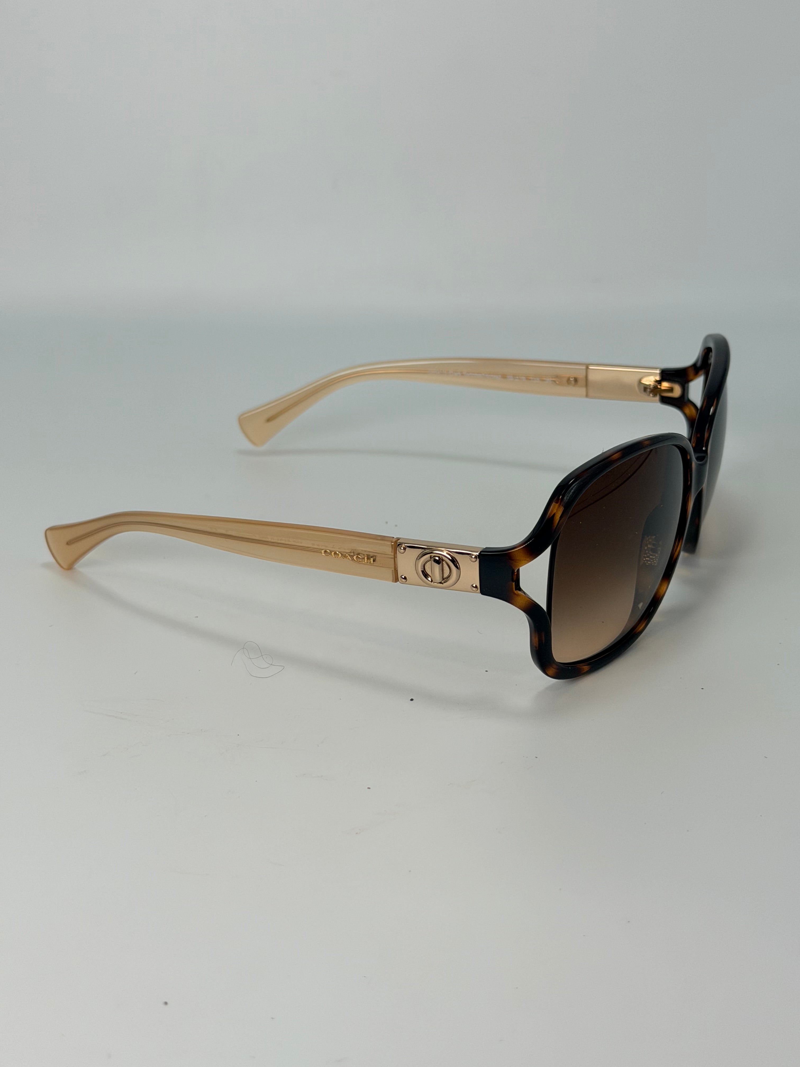 Coach Oversized Tortoiseshell Sunglasses