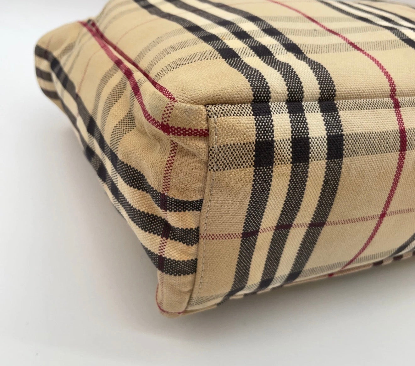Burberry Nova Check Canvas Tote Bag