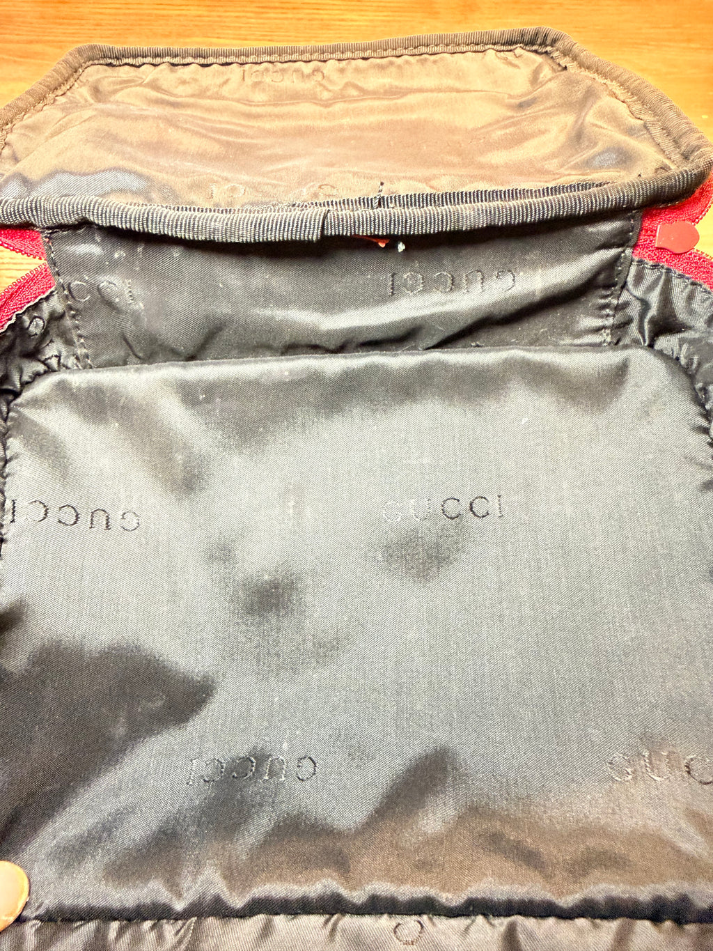 Gucci Red GG Monogram Vanity Case