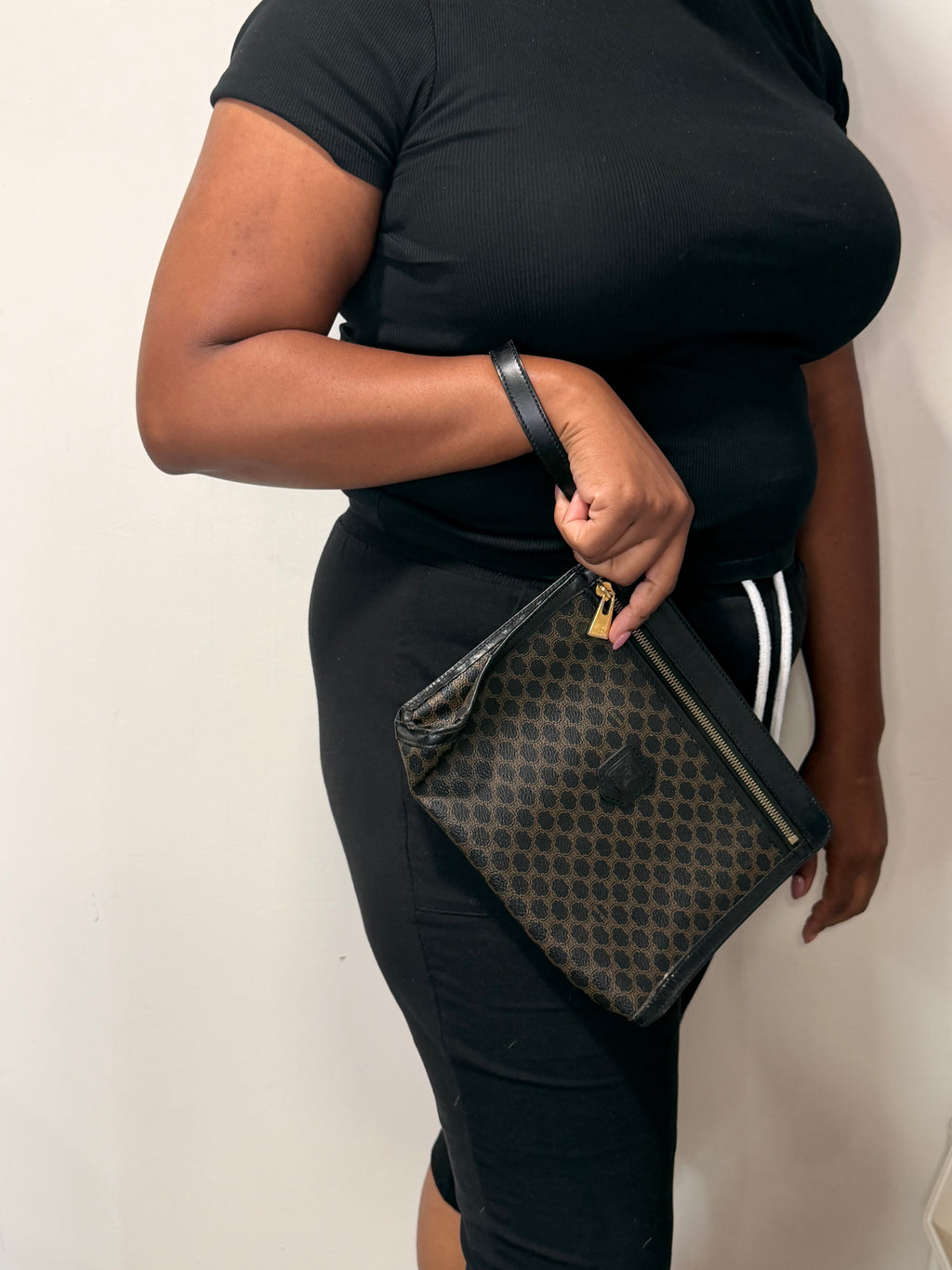 Celine Macadam Wristlet Clutch