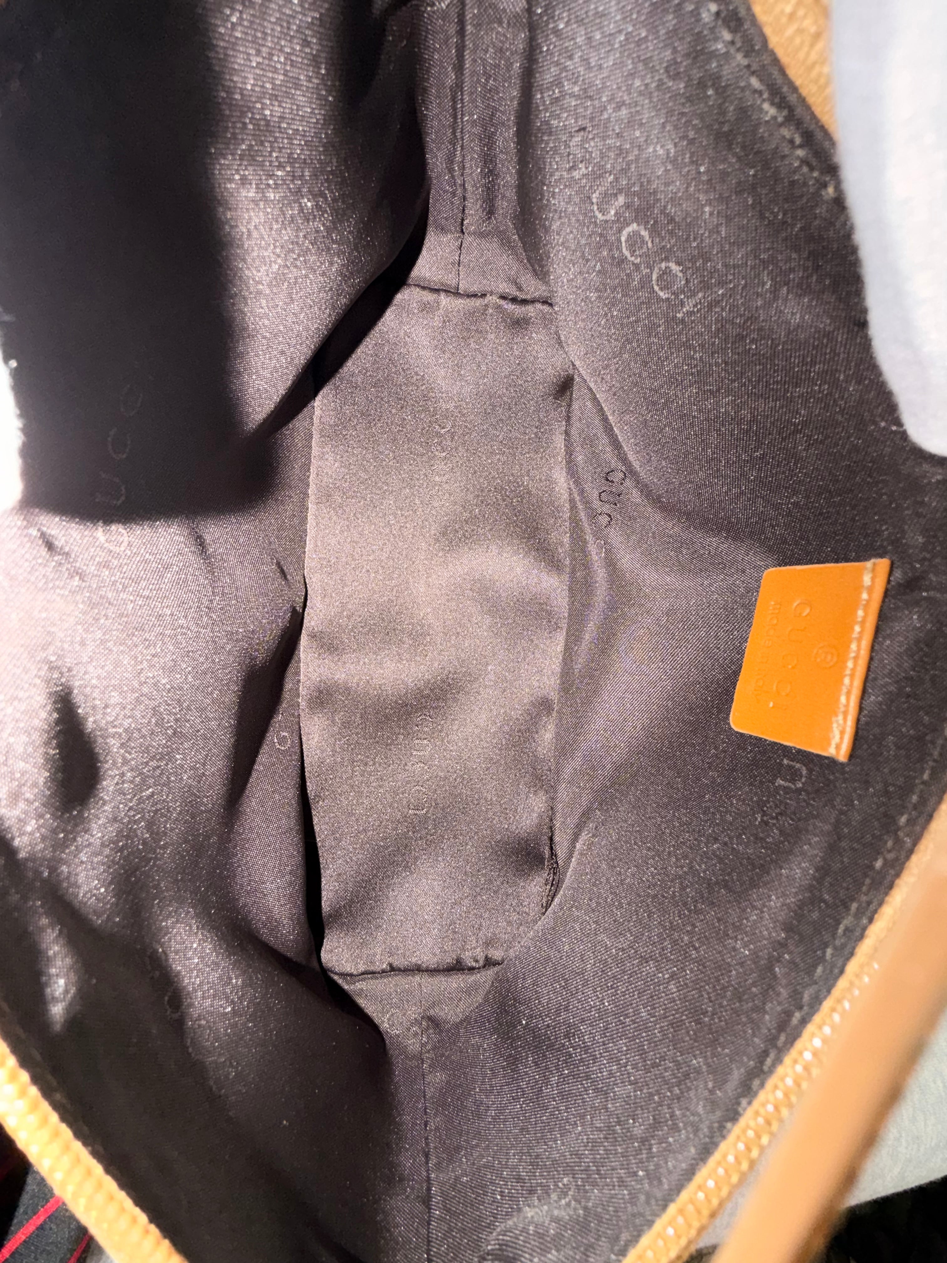 Gucci Mini Pochette Shoulder Bag - Camel Suede