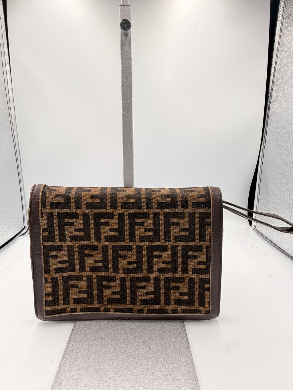 Fendi Zucca Portfolio Clutch/ Wristlet