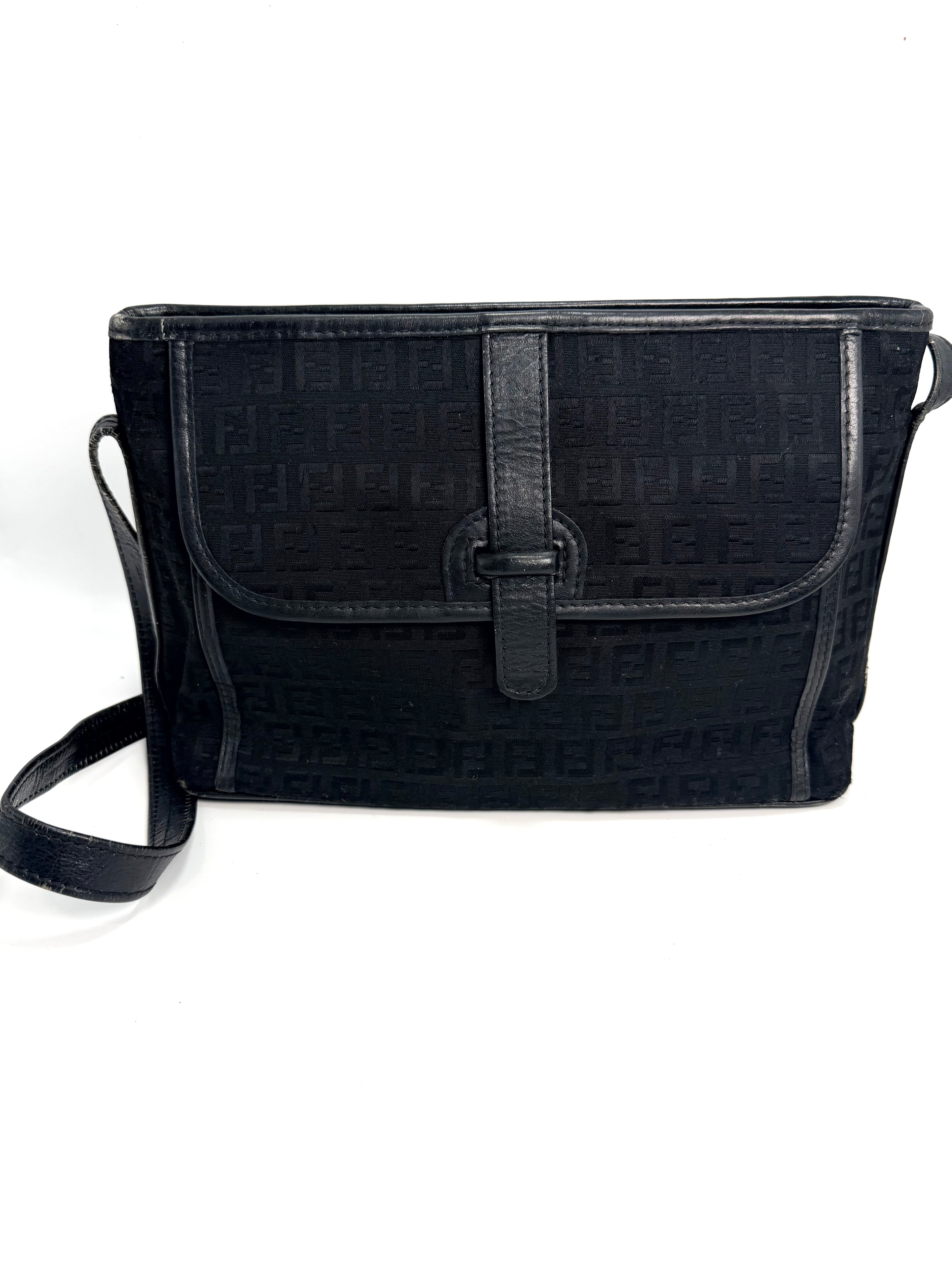Fendi Black Monogram Shoulder Bag