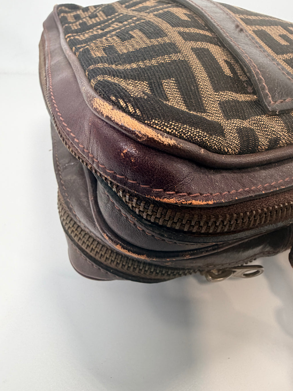 Fendi Zucca Canvas Crossbody Bag