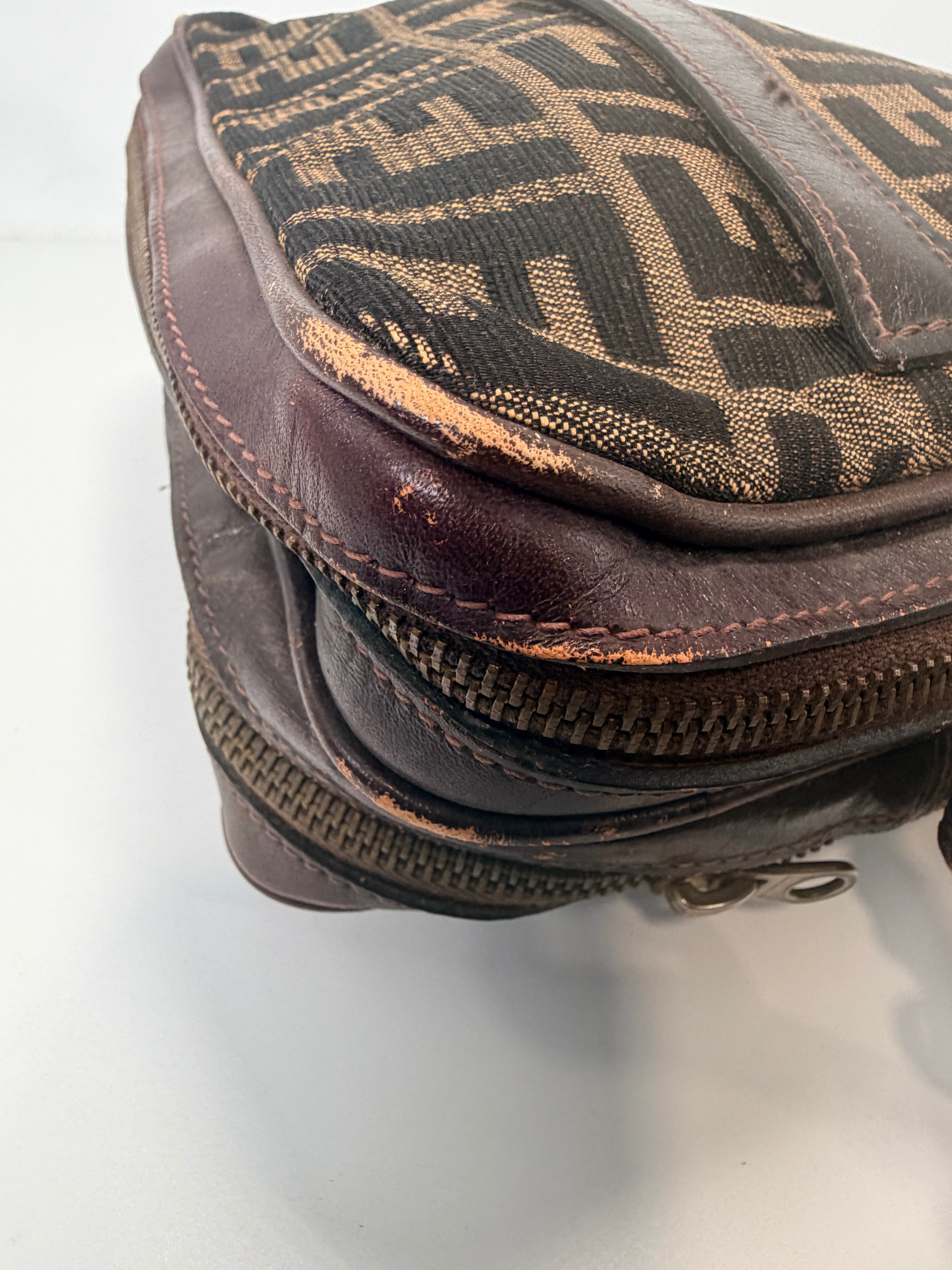 Fendi Zucca Canvas Crossbody Bag