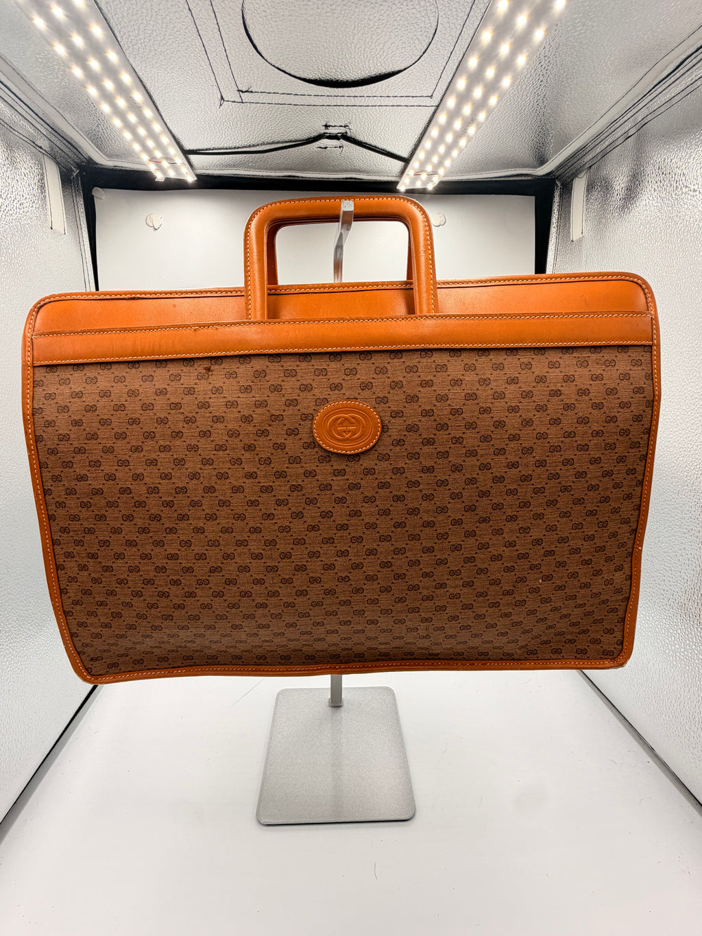 Gucci Micro GG Portfolio Clutch/ Briefcase