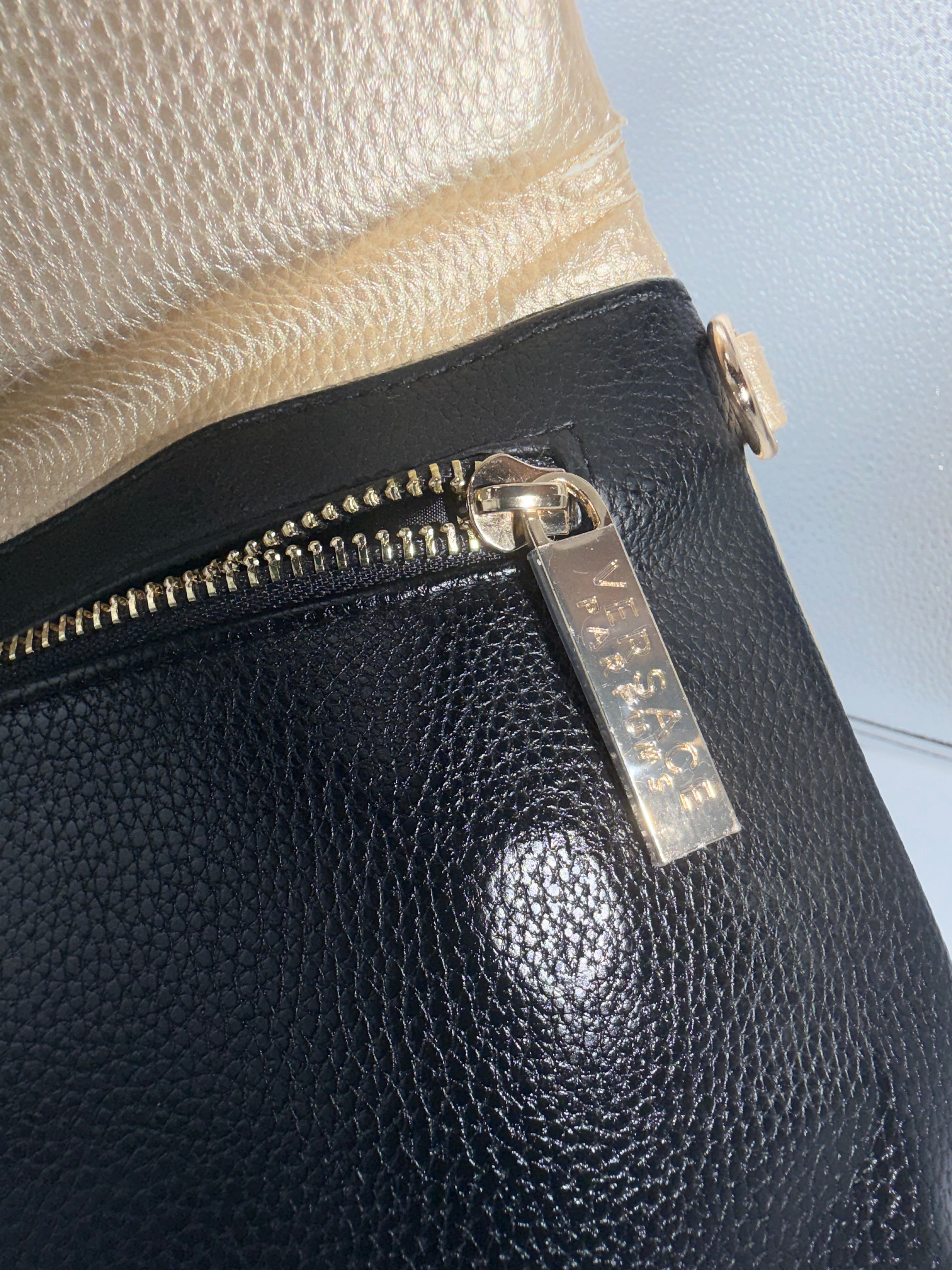 Versace Parfums Crossbody / Clutch Bag – Gold & Black