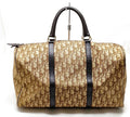 Christian Dior Trotter Monogram Boston Bag - Brown