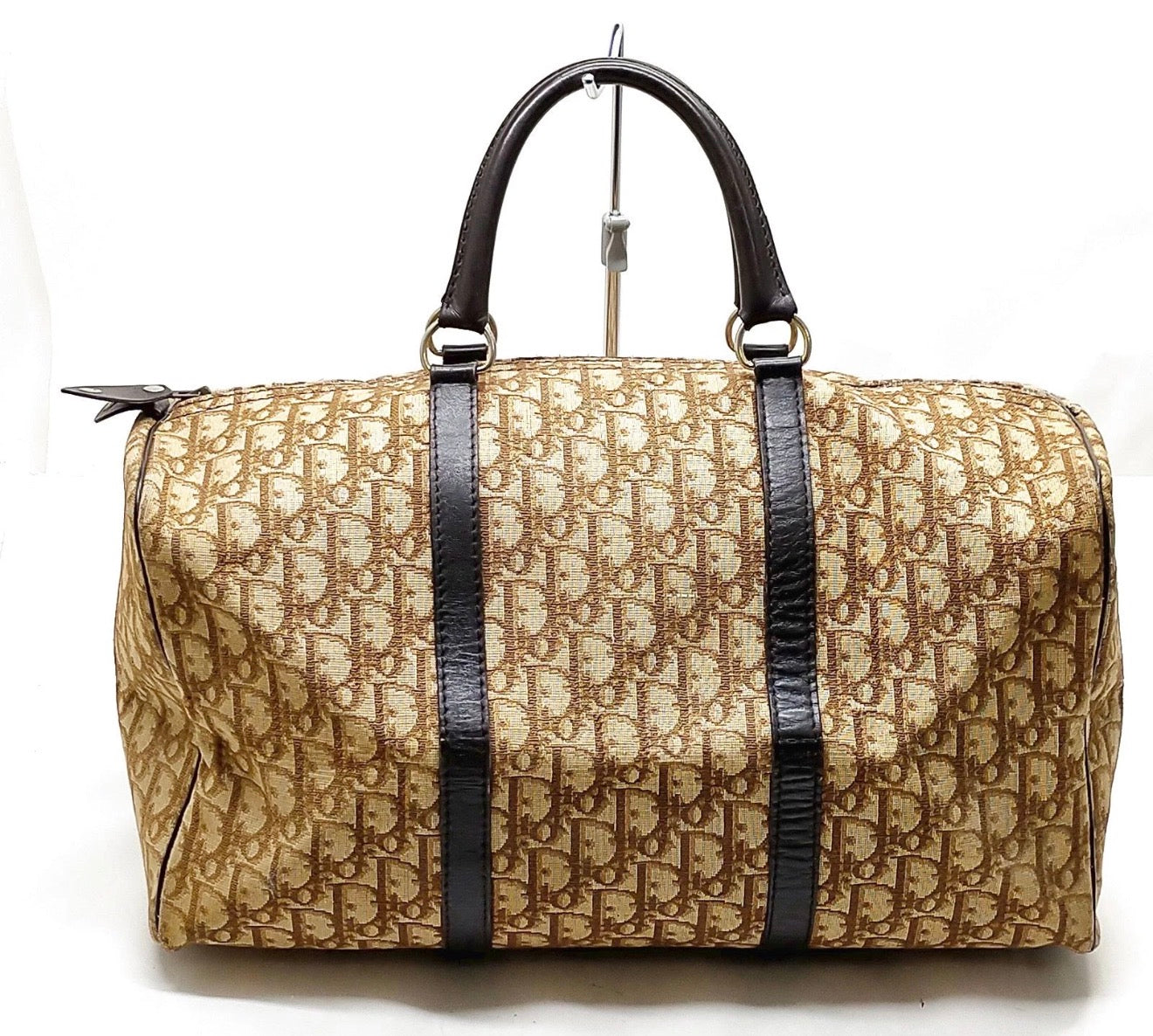 Christian Dior Trotter Monogram Boston Bag - Brown