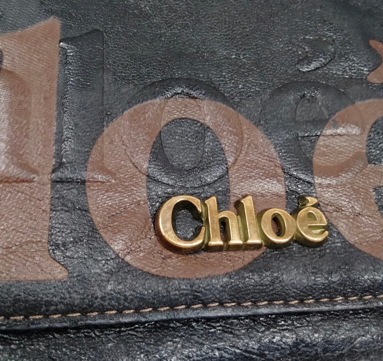 Chloé Eclipse Logo Leather Tote