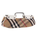 Burberry Nova Check Metal Handle Clutch