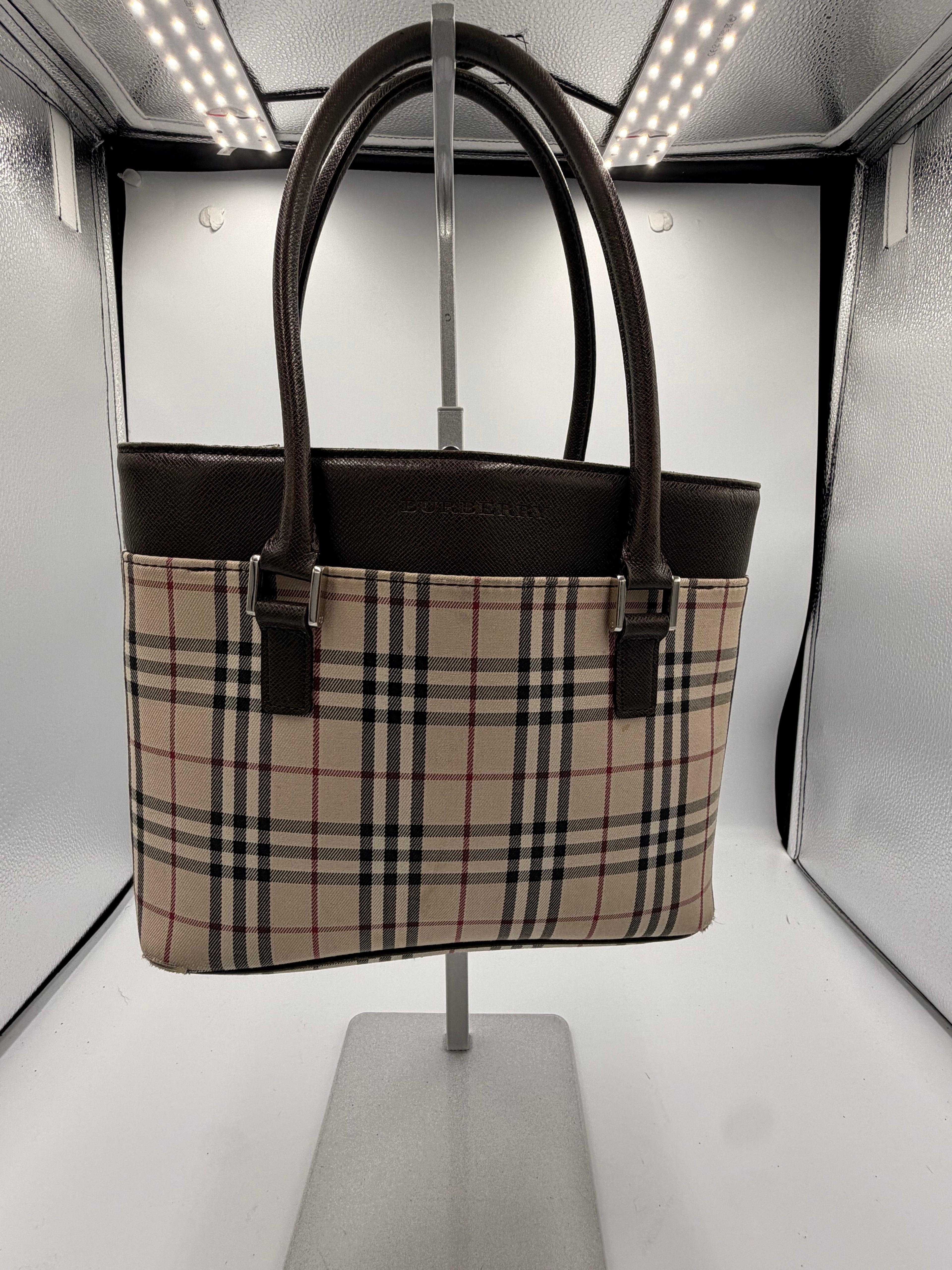 Burberry Nova Check Small Tote