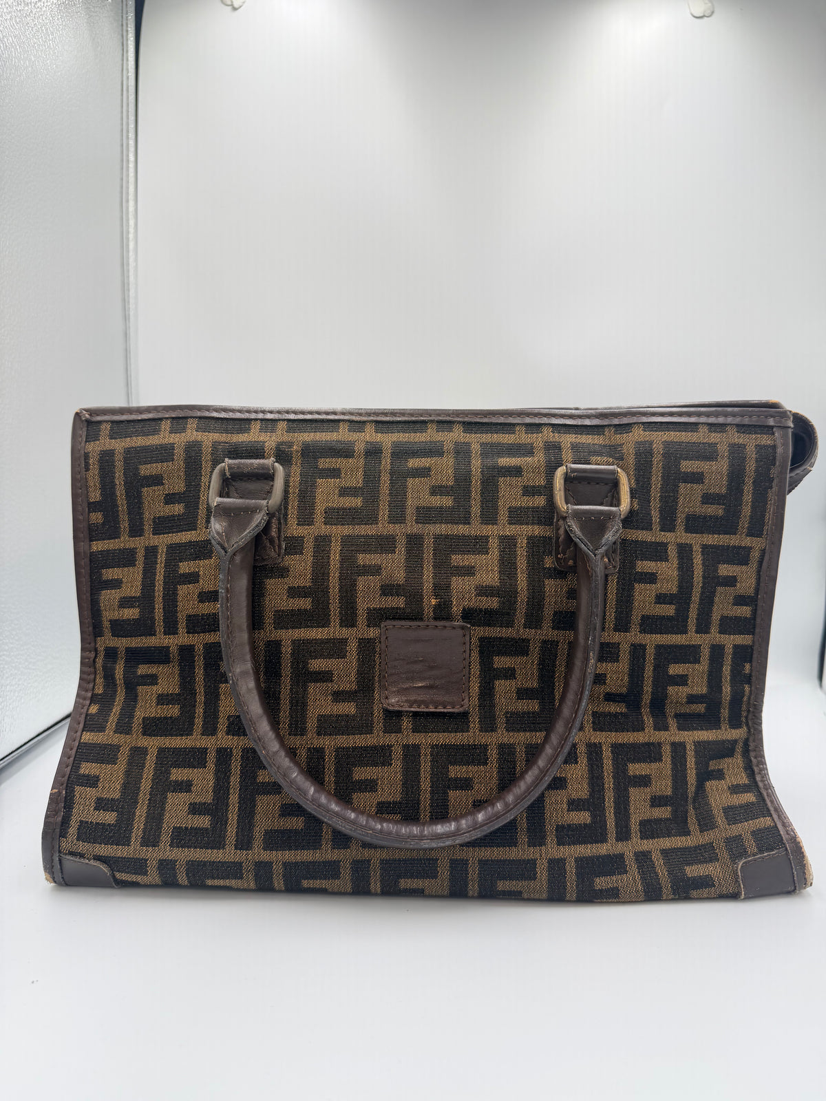 Fendi Zucca Monogram Tote Bag – Brown