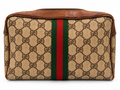 Gucci GG Supreme Web Stripe Cosmetic Bag