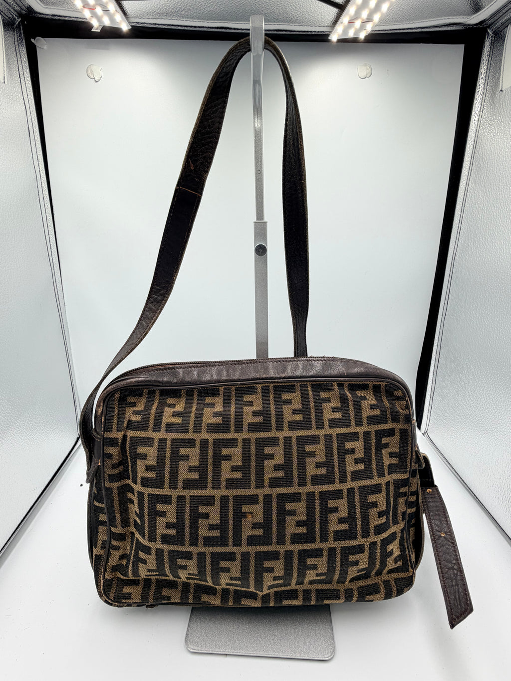Fendi Zucca Crossbody/ Shoulder Bag